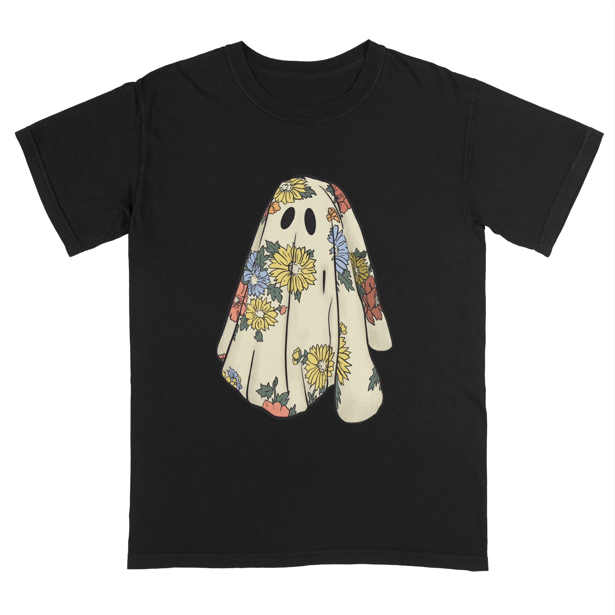 Floral Sheet Ghost T-Shirt