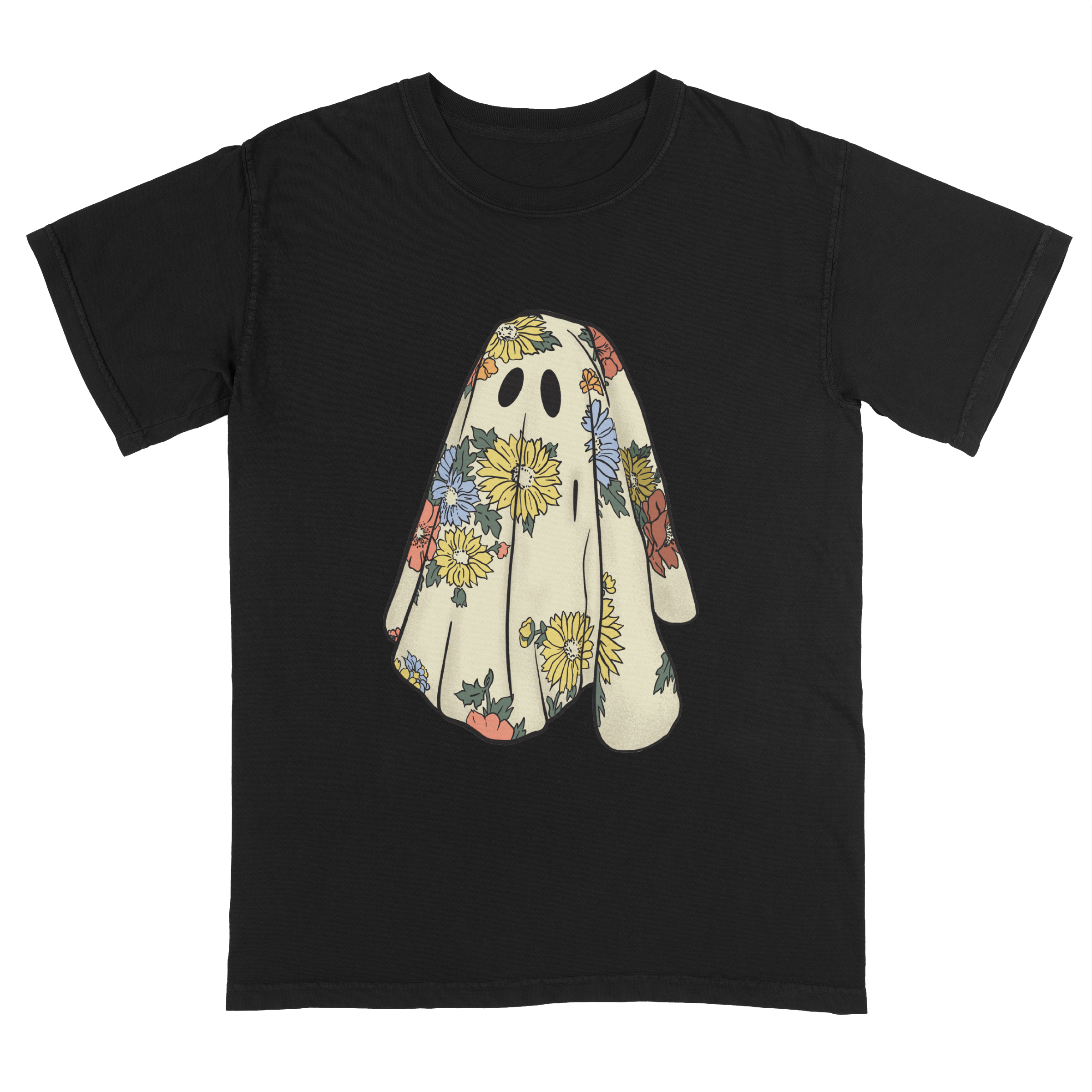Floral Sheet Ghost T-Shirt