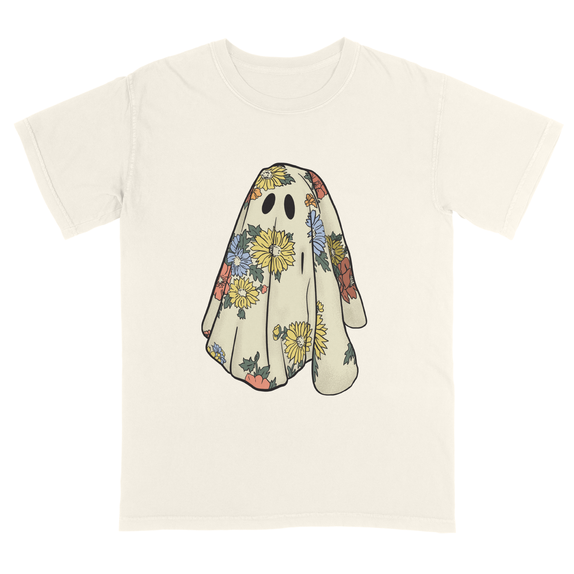 Floral Sheet Ghost T-Shirt