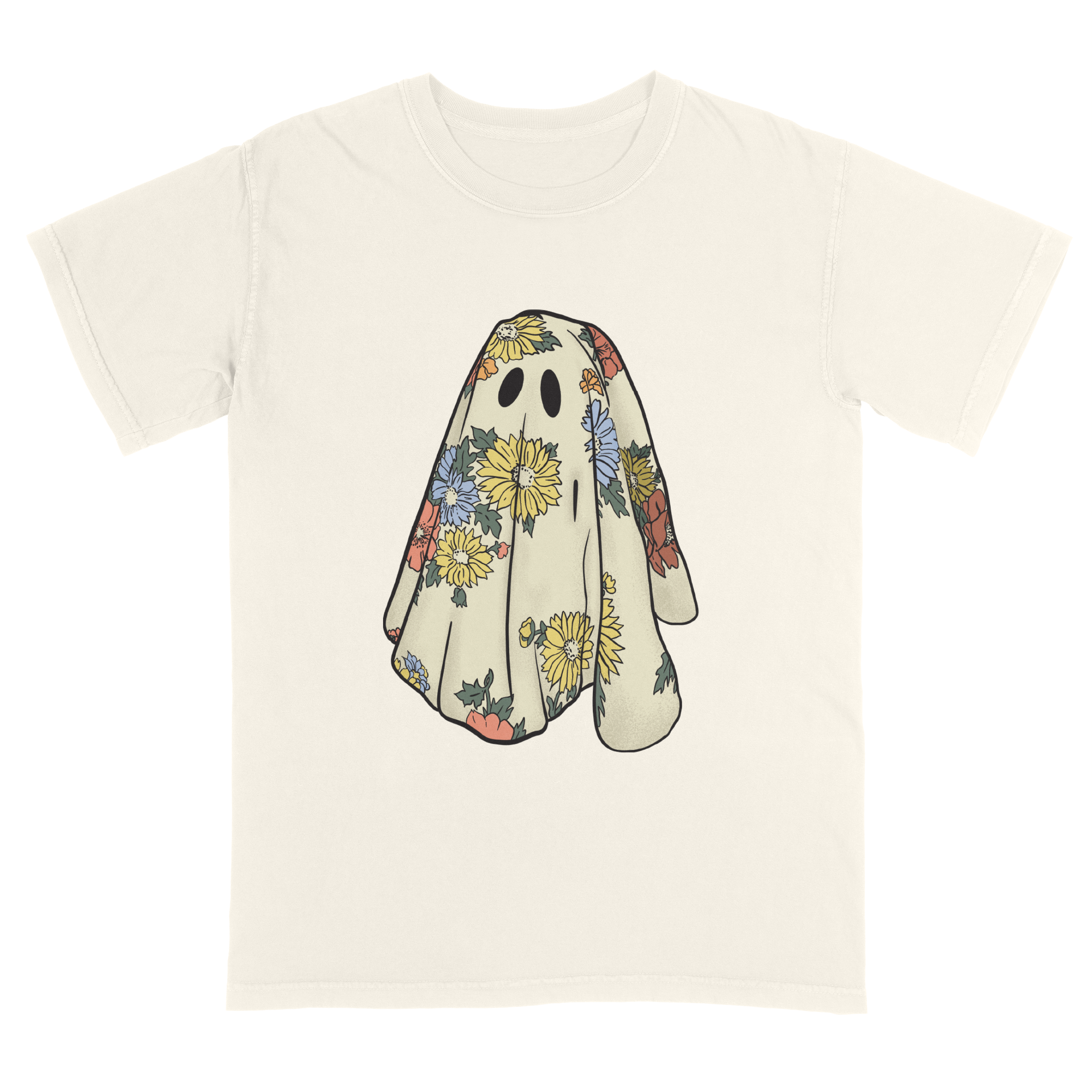 Floral Sheet Ghost T-Shirt