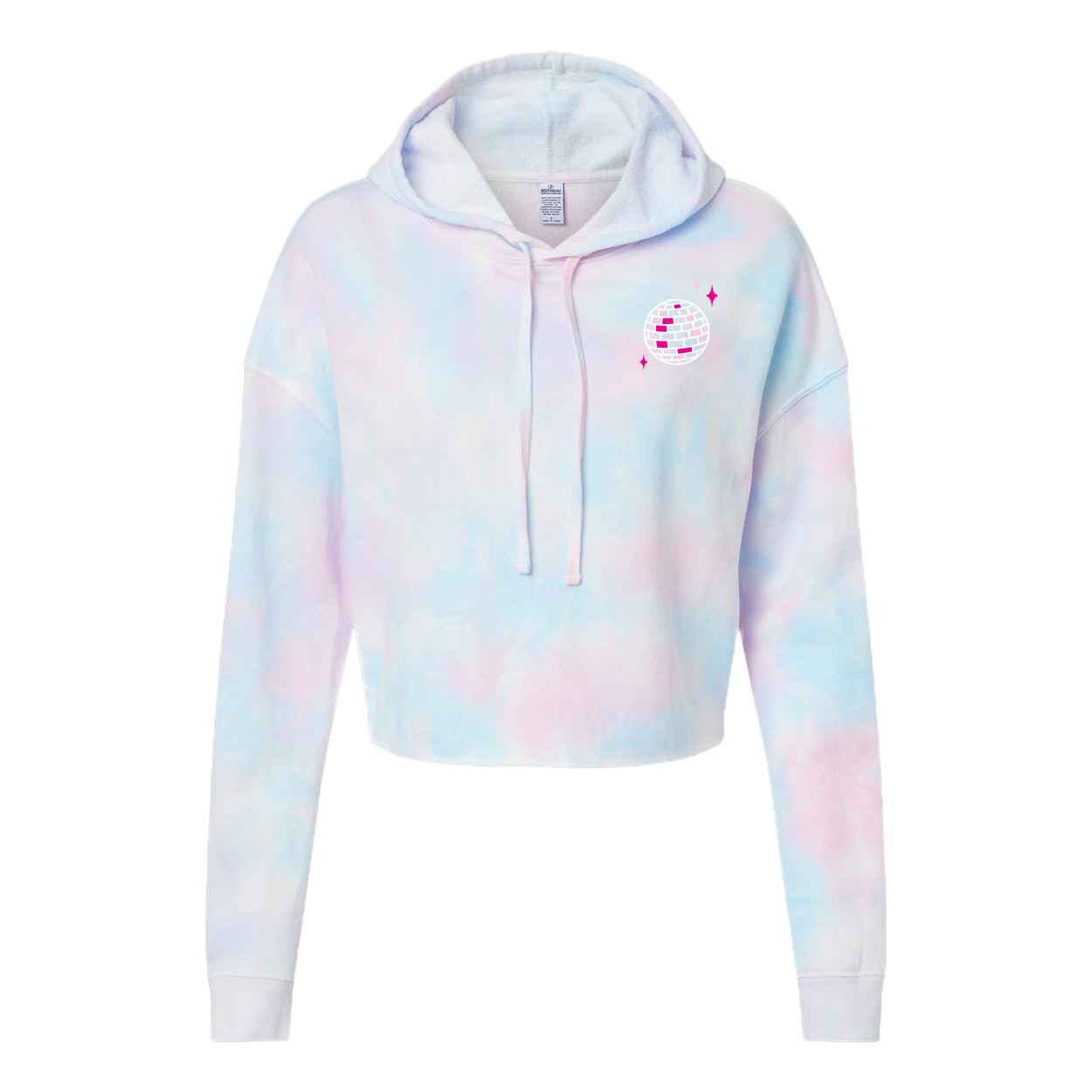 "In My Swiftie Era" Cotton Candy Crop Top Hoodie