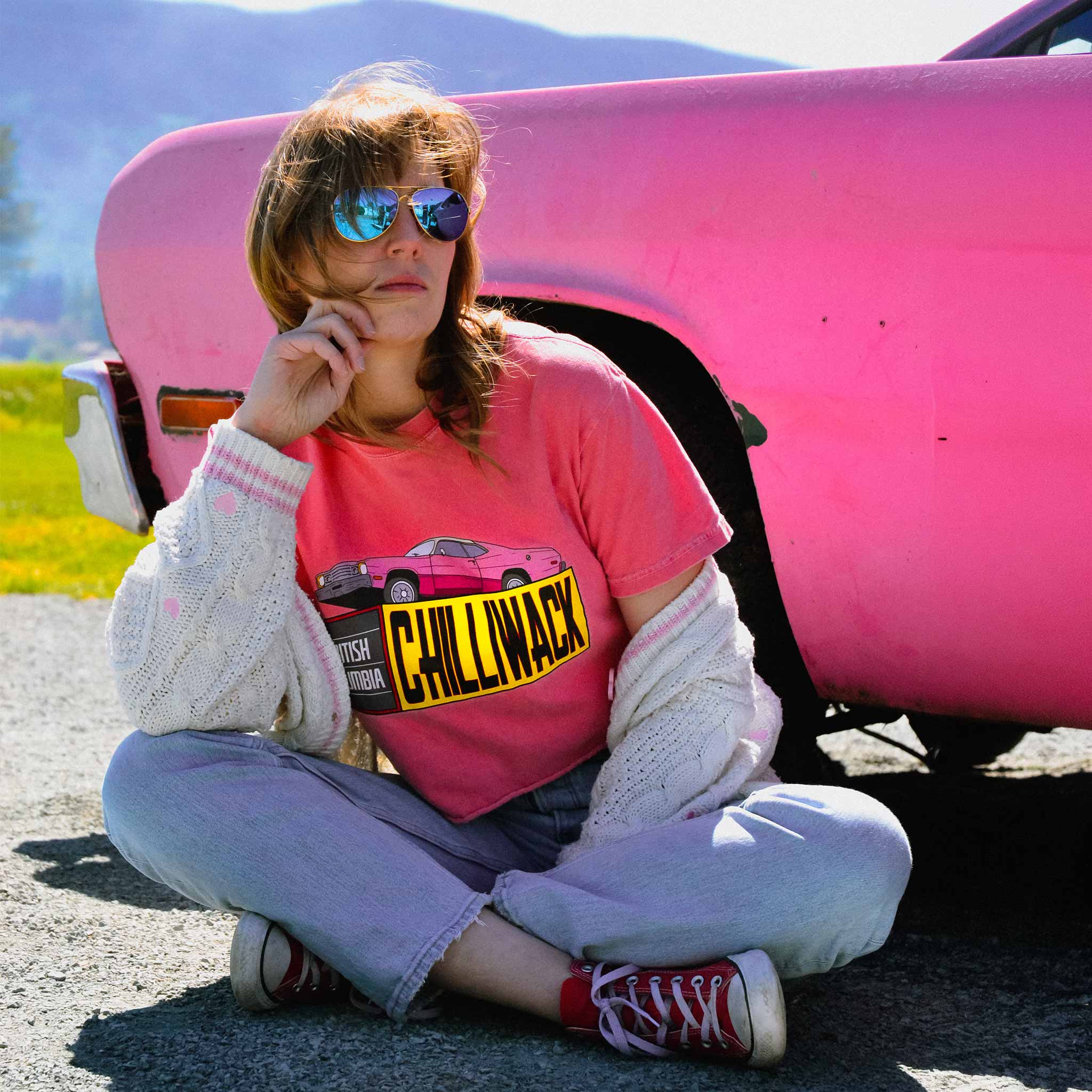 Chilliwack Pink Car T-Shirt