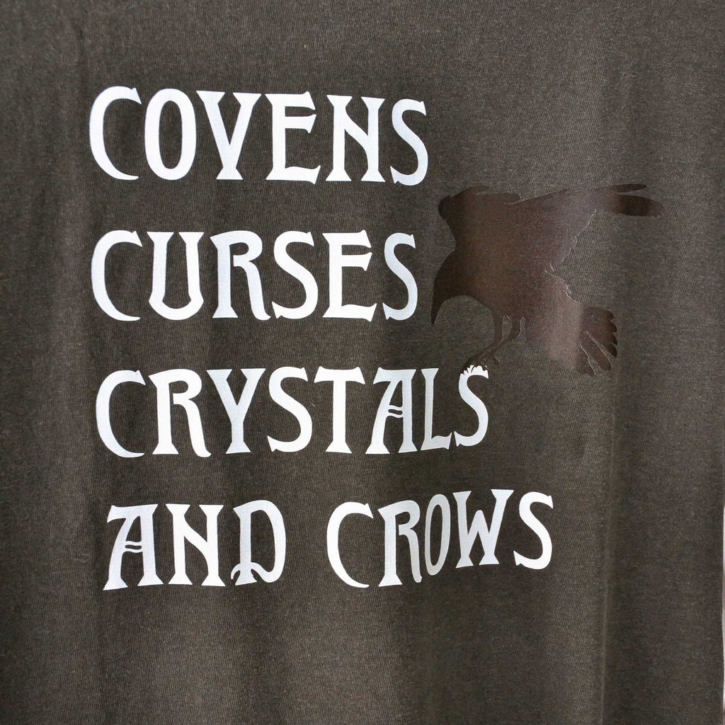 "Covens Curses Crystals and Crows" T-Shirt