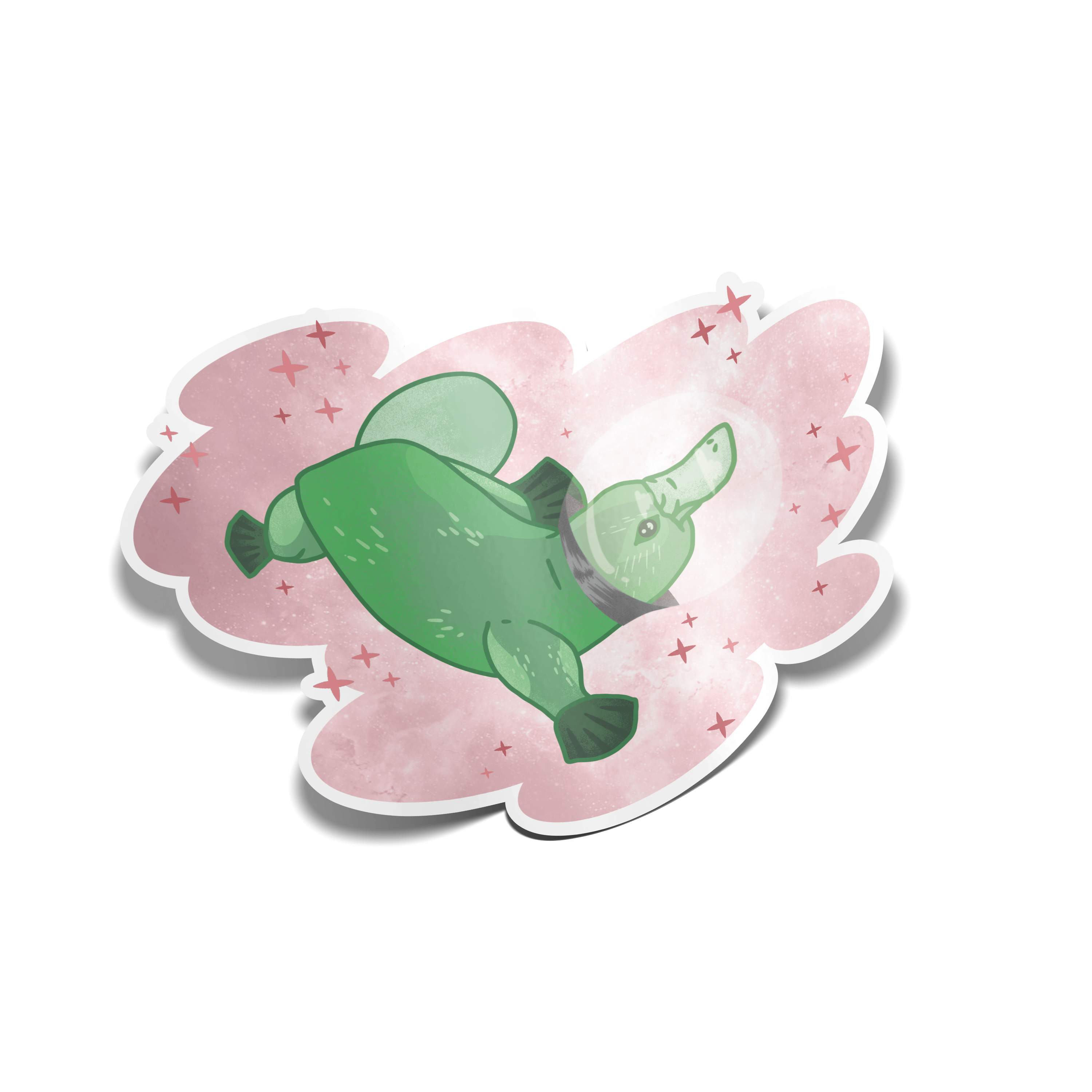 "Astro Platypus" Sticker