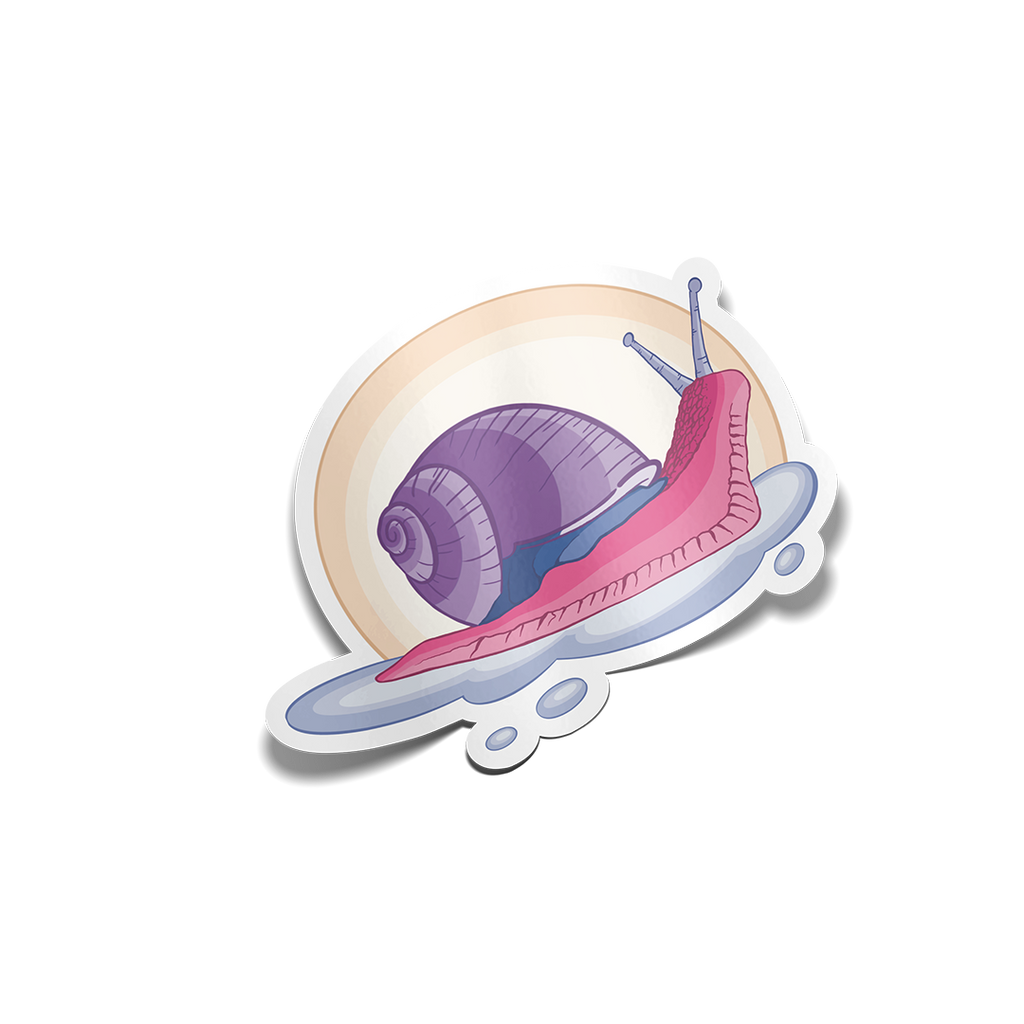 "Bisexual Snail" Sticker