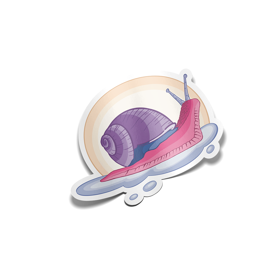 "Bisexual Snail" Sticker