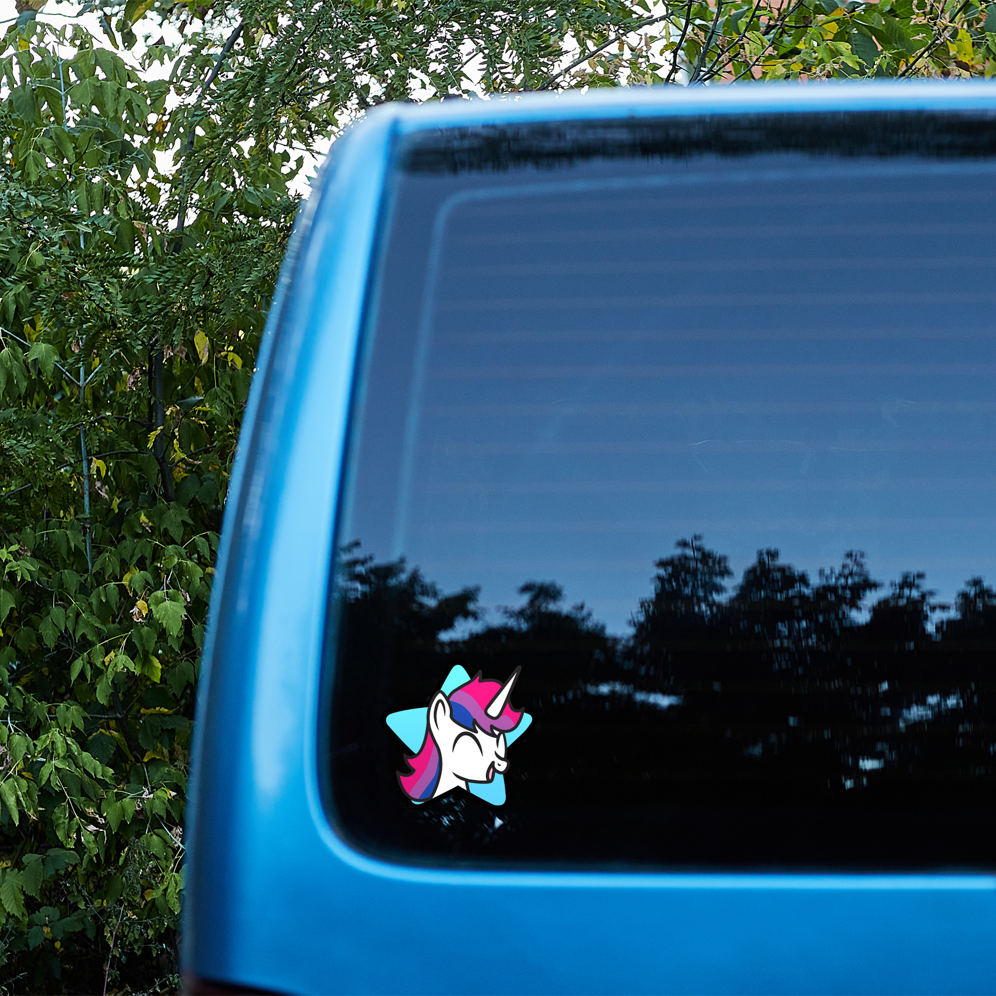 "Bisexual Pride Unicorn" Sticker