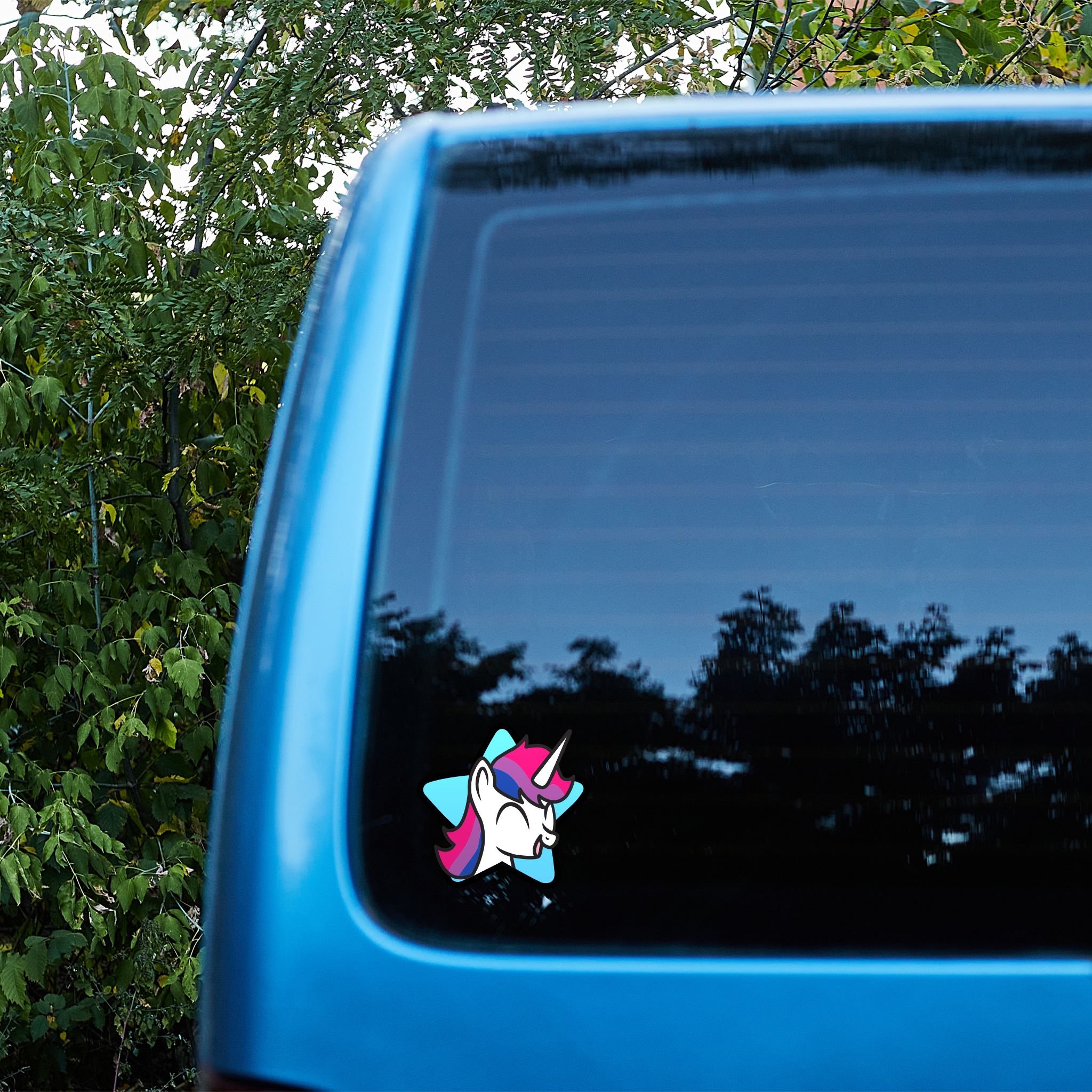 "Bisexual Pride Unicorn" Sticker