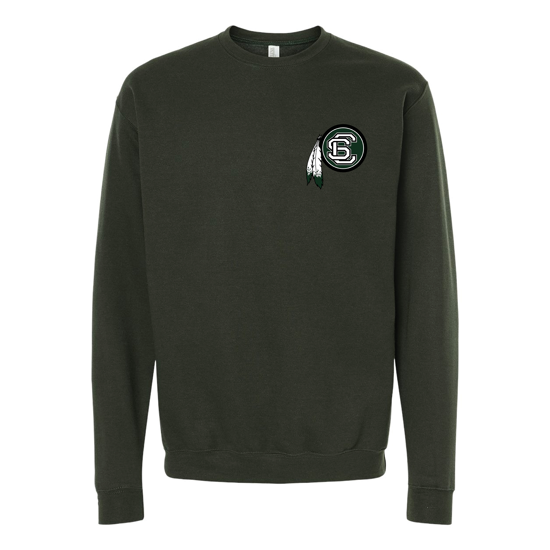 Chase Secondary School Grad 2025 Unisex Crewneck Sweater - Forest Green