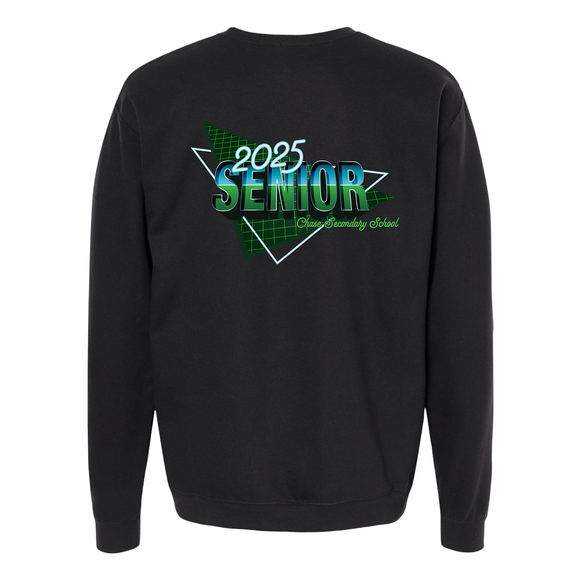 Chase Secondary School Grad 2025 Unisex Crewneck Sweater - Black - Neo-Wave Style