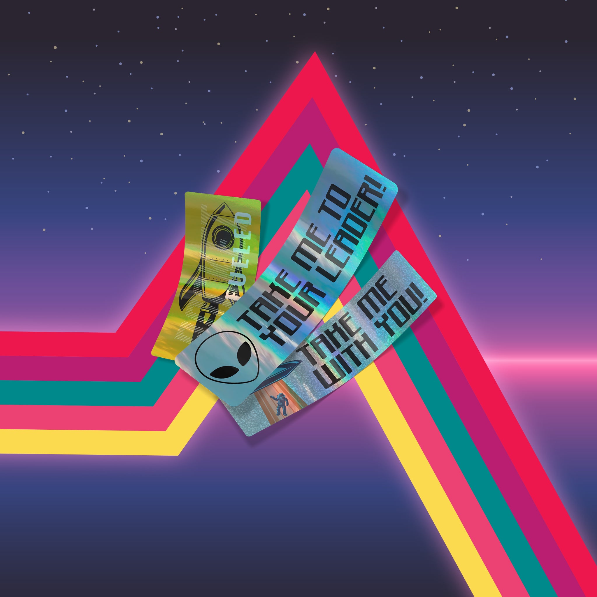 Custom Holographic Bumper Stickers