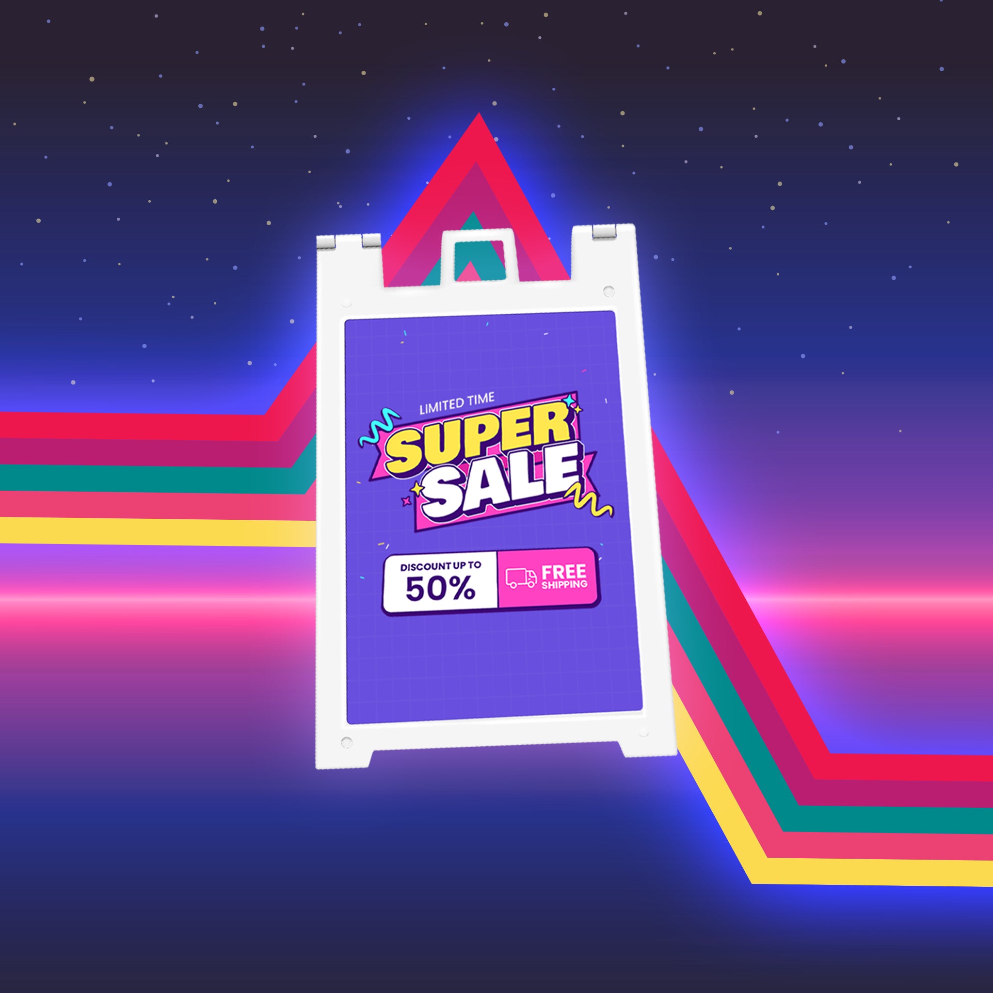 Custom Plastic A-Frame Sandwich Board