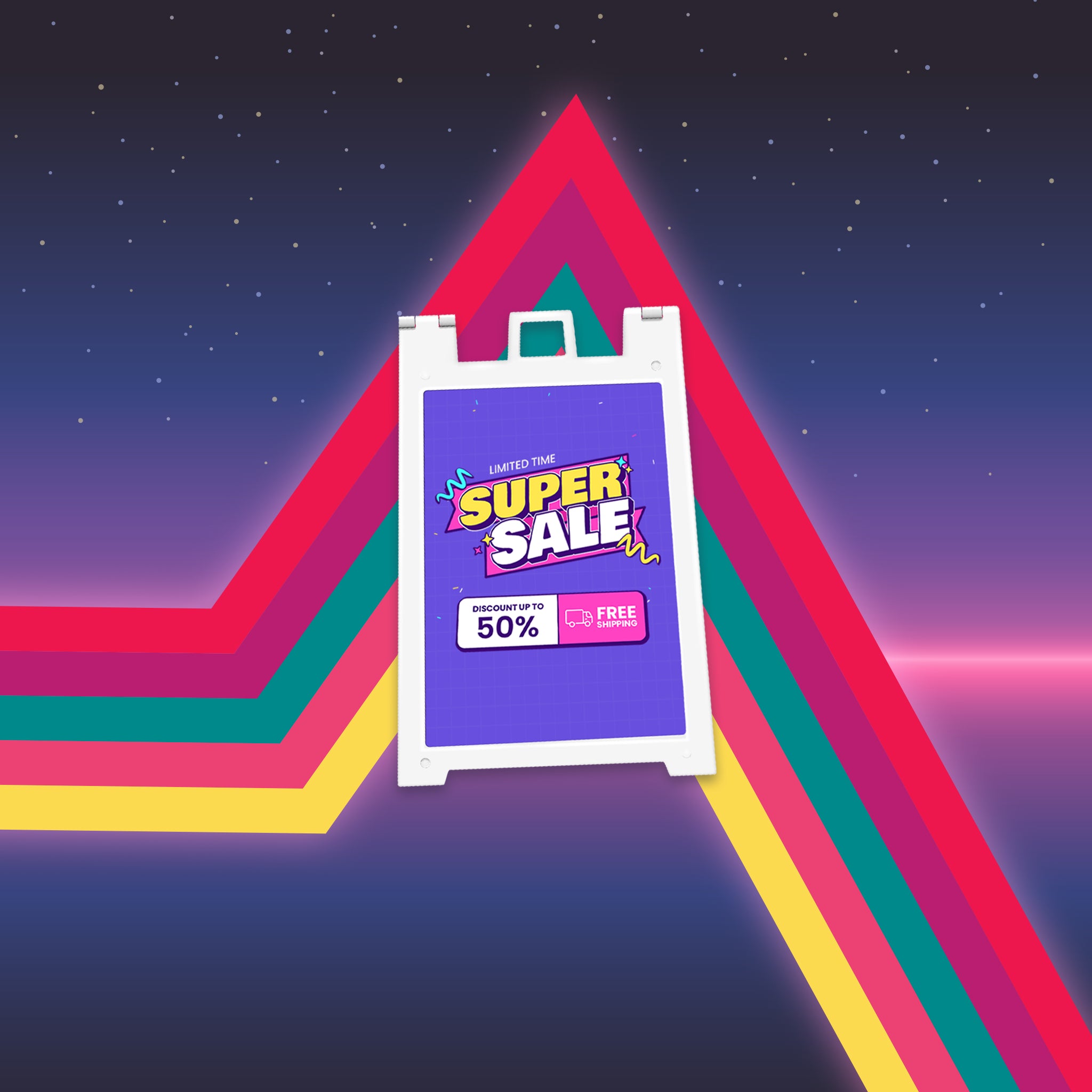 Custom Plastic A-Frame Sandwich Board