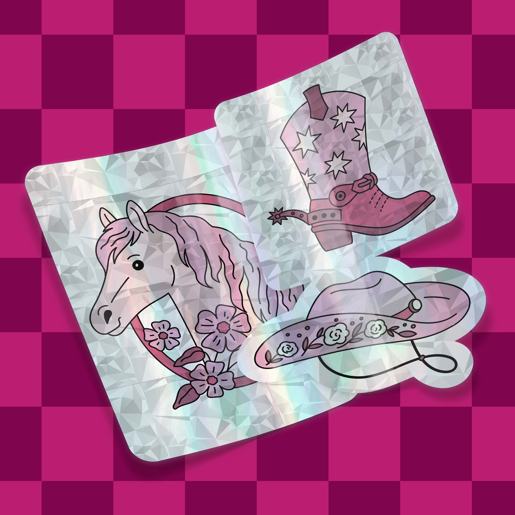Crystal Holographic Stickers