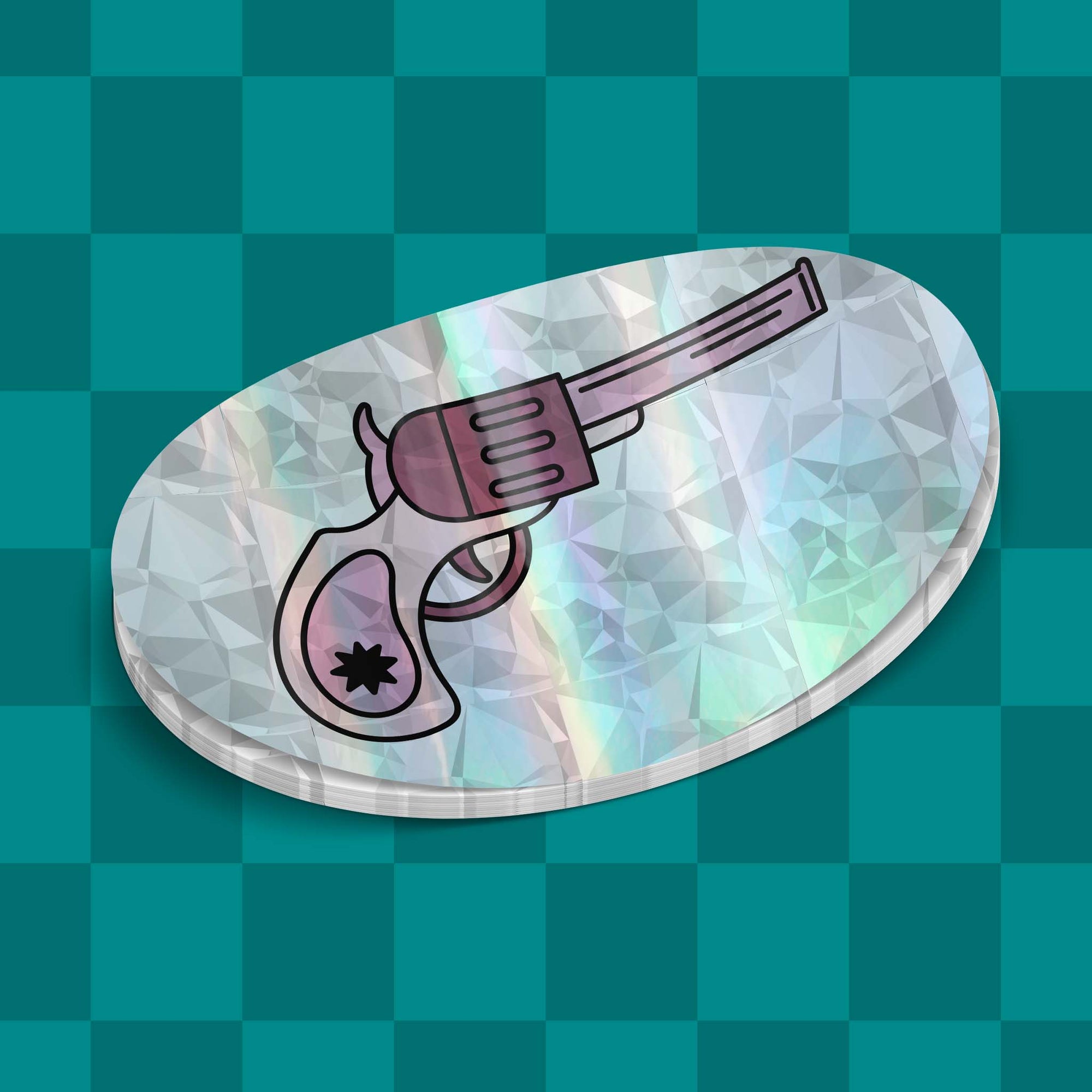 Custom Crystal Holographic Stickers | Upload Your Artwork