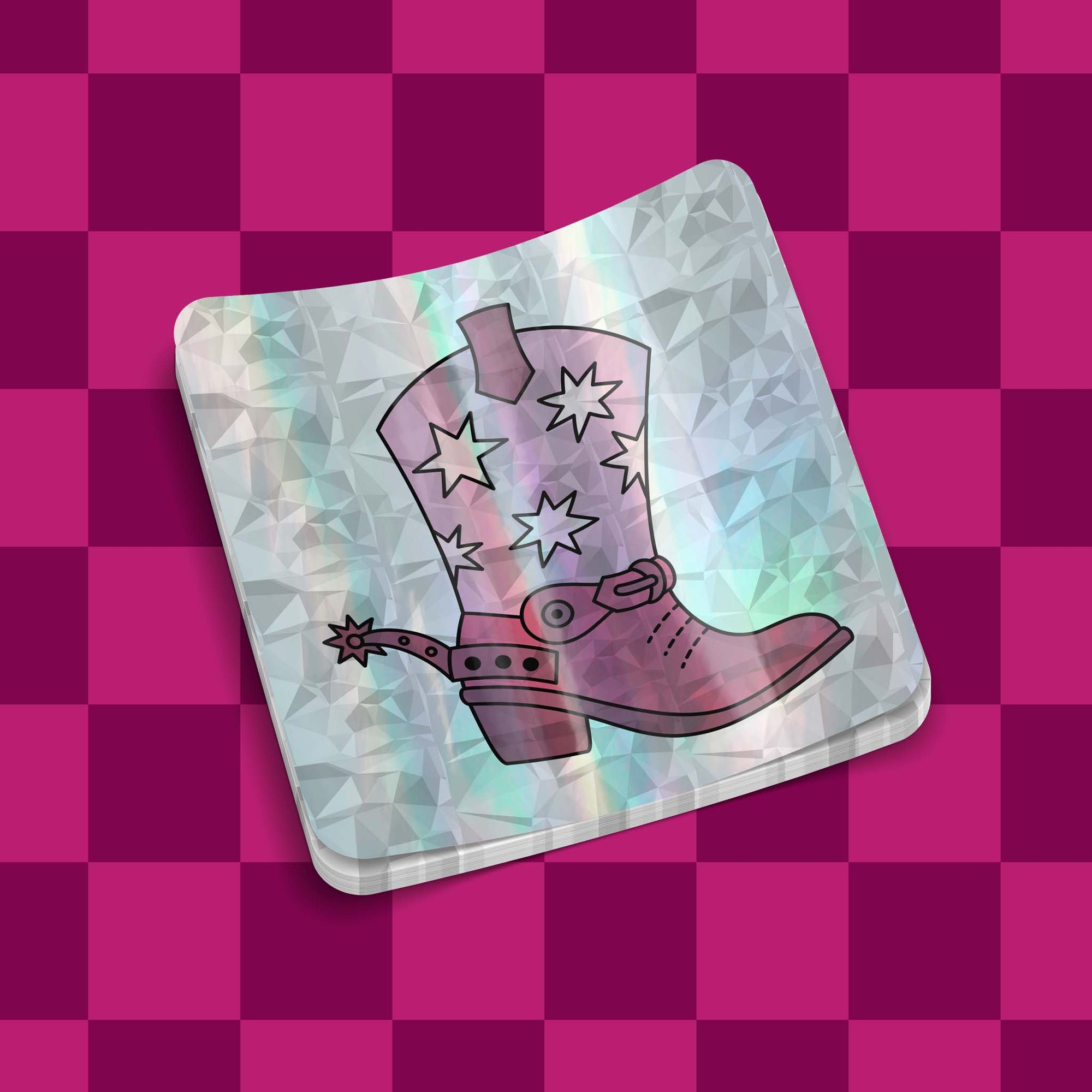 Custom Crystal Holographic Stickers | Upload Your Artwork