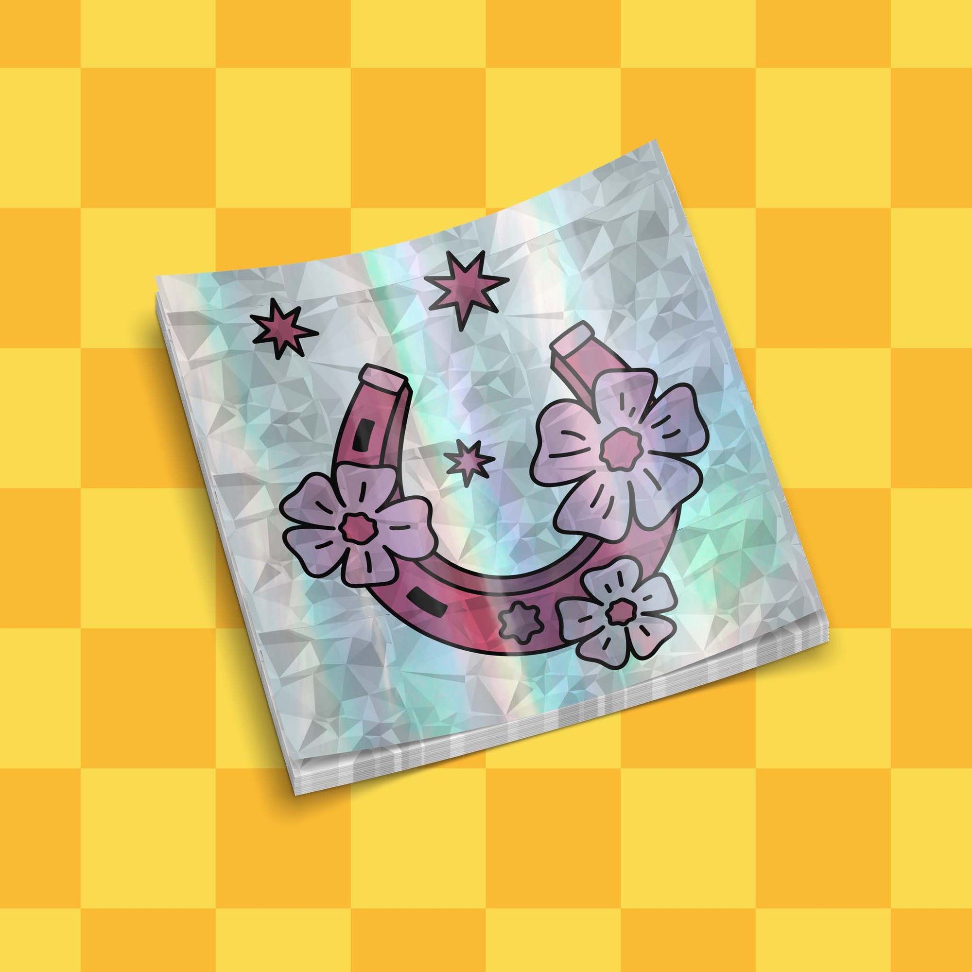 Custom Crystal Holographic Stickers | Upload Your Artwork