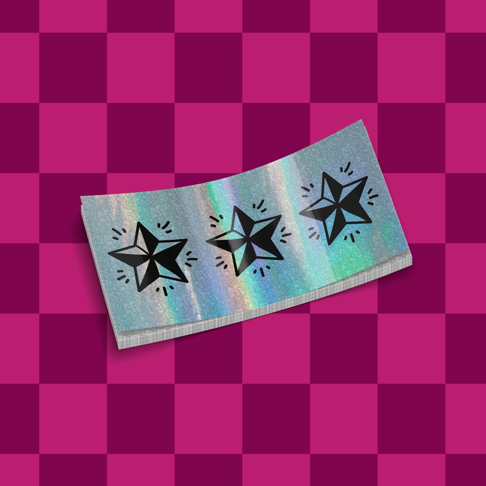 Custom Glitter Holographic Stickers | Upload Your Artwork