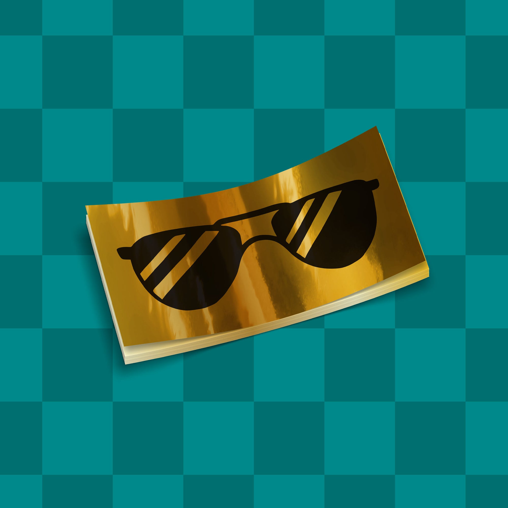 Custom Gold Holographic Stickers | Upload Your Artwork