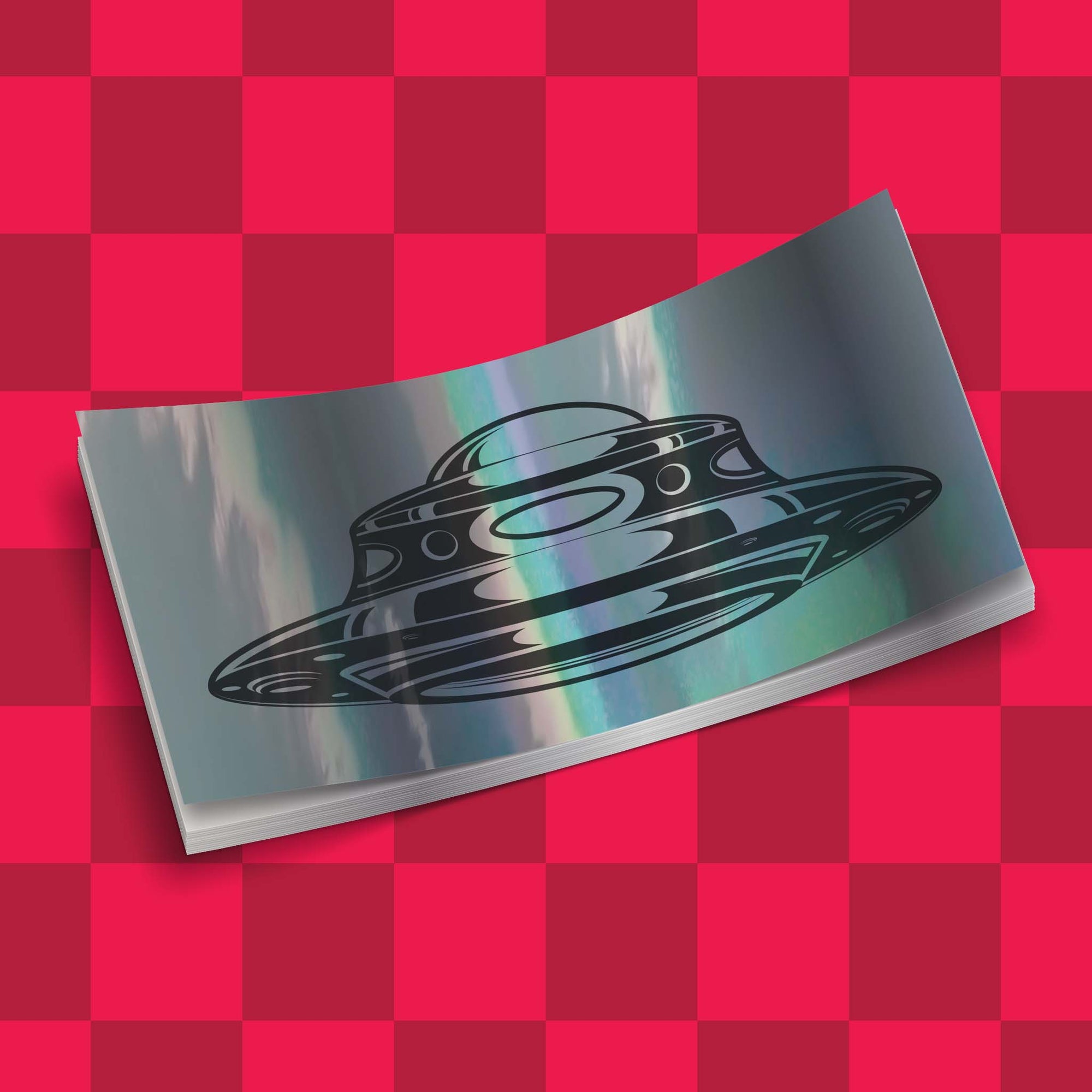 Custom Silver Holographic Stickers | Upload Your Artwork