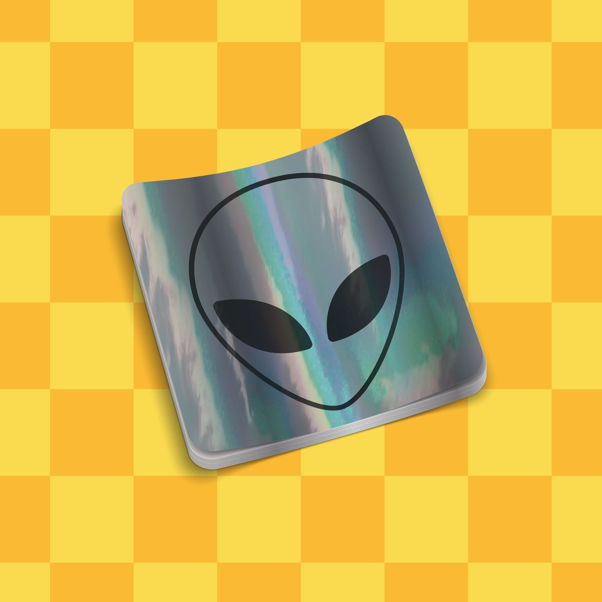 Custom Silver Holographic Stickers | Upload Your Artwork