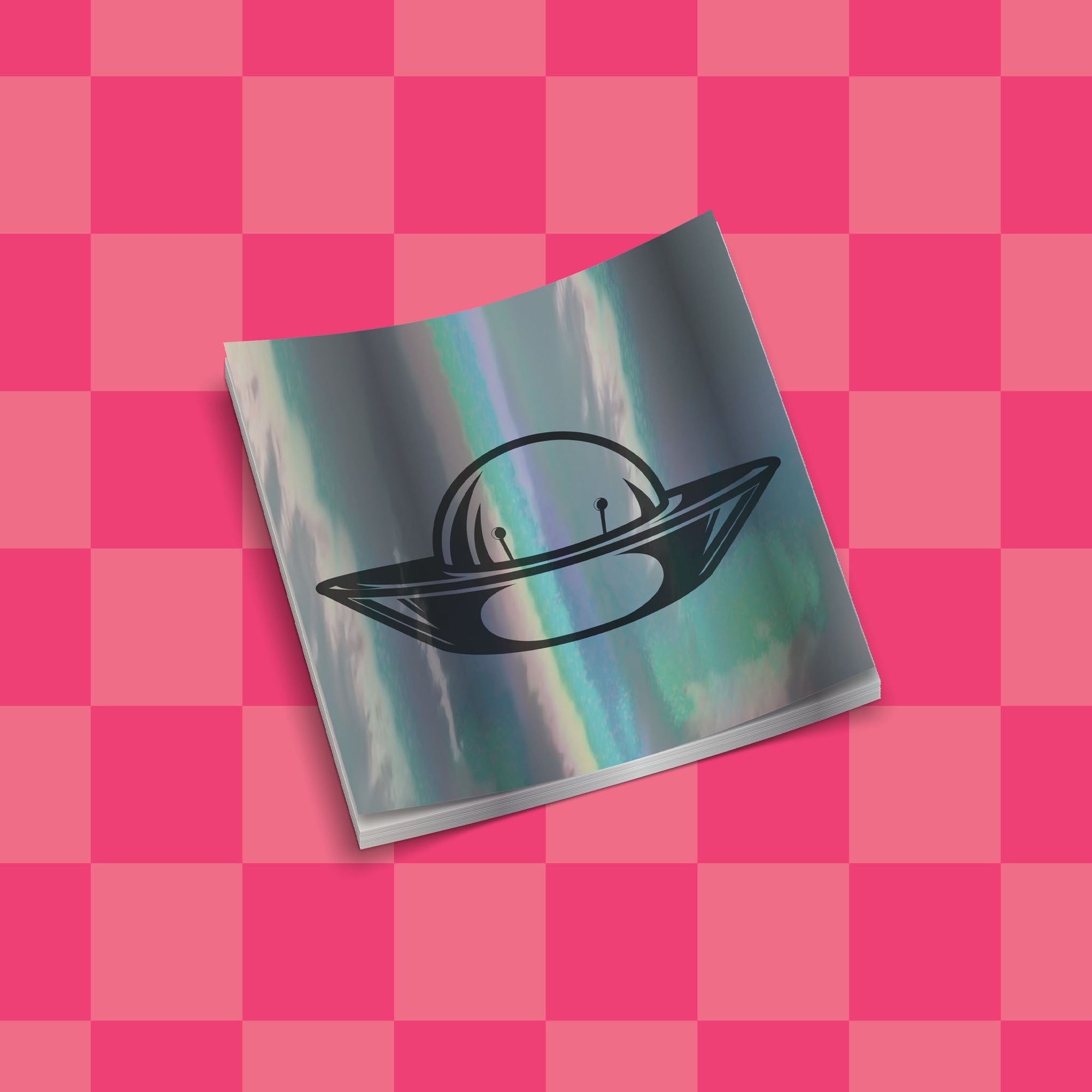 Custom Silver Holographic Stickers | Upload Your Artwork