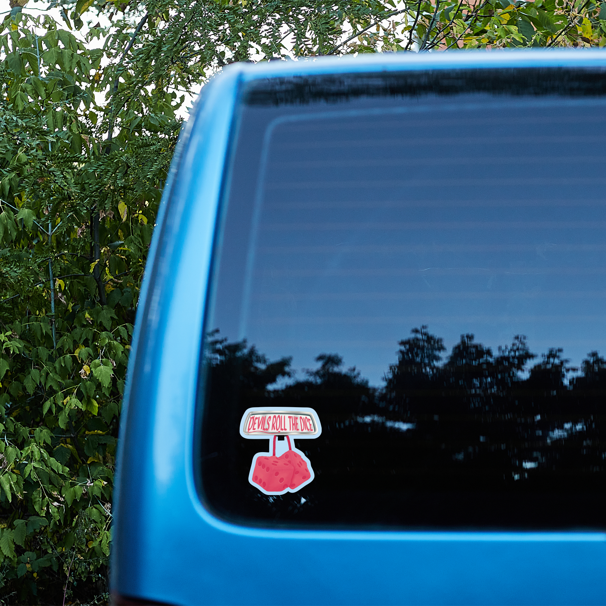 "Devils Roll the Dice" Sticker