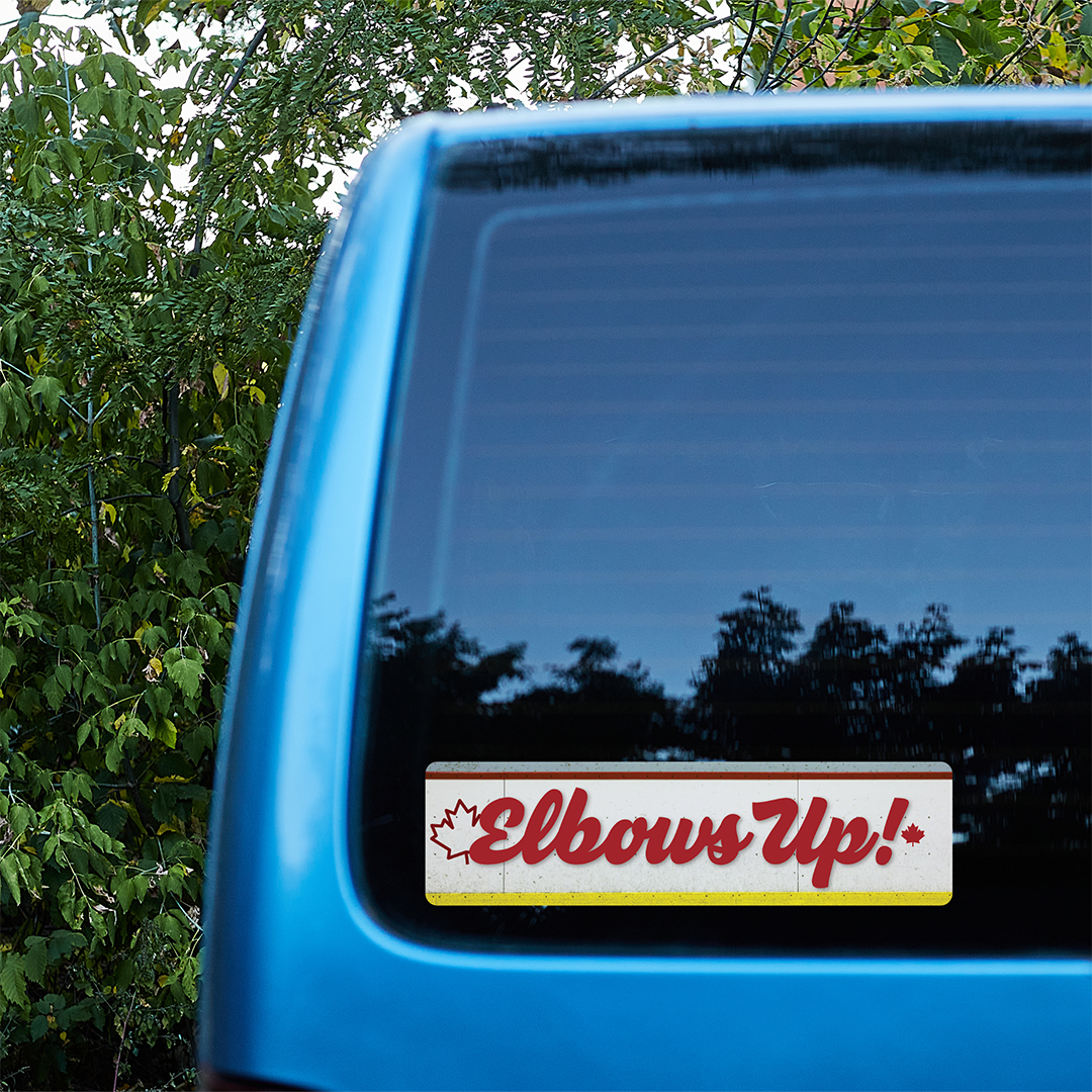 "Elbows Up!" Bumper Sticker