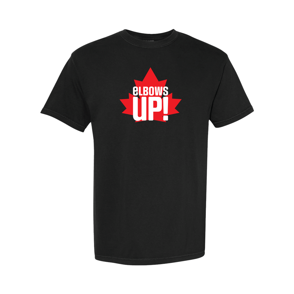 "Elbows Up!" Maple Leaf T-Shirt
