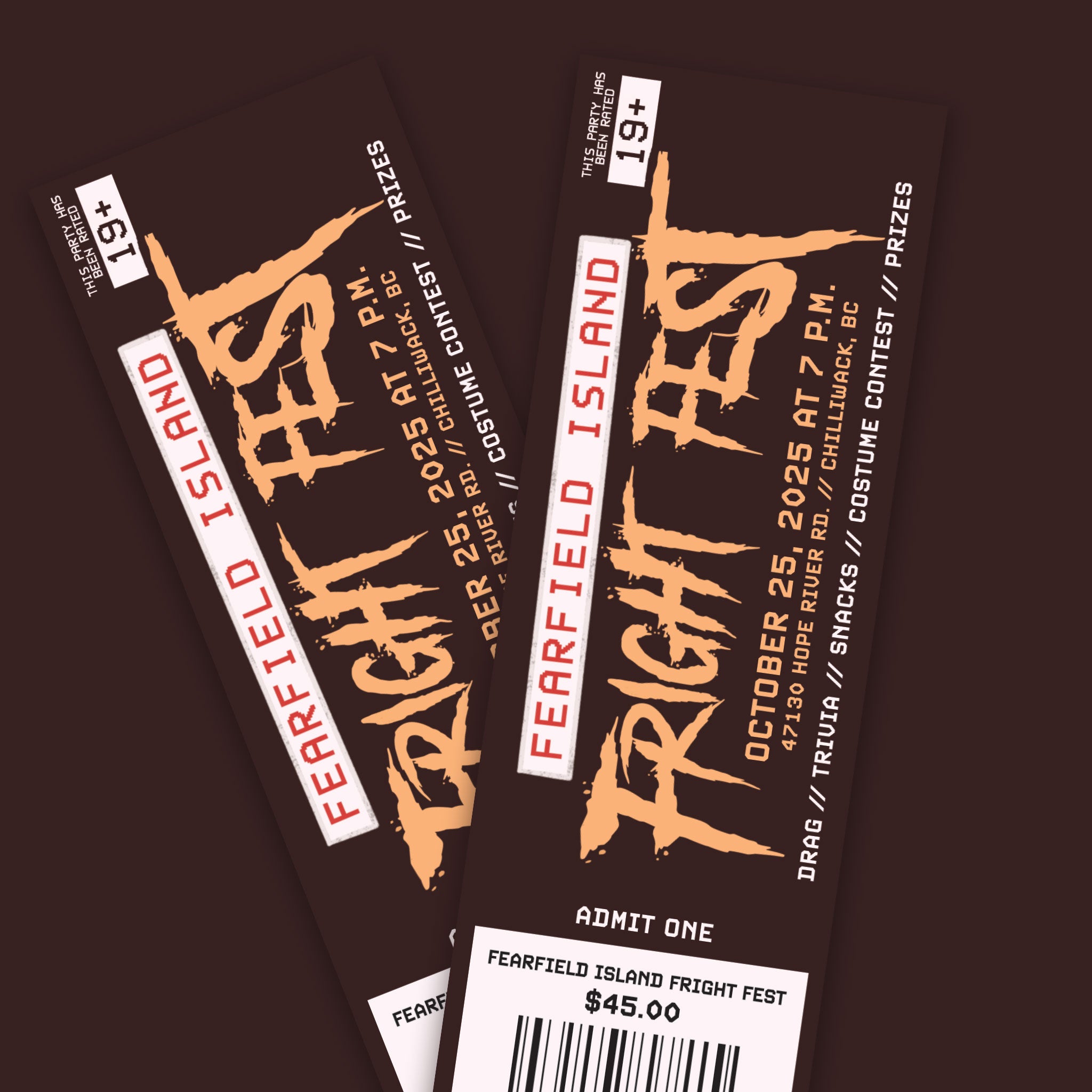Fearfield Island Fright Fest – Halloween Party (19+ Event)
