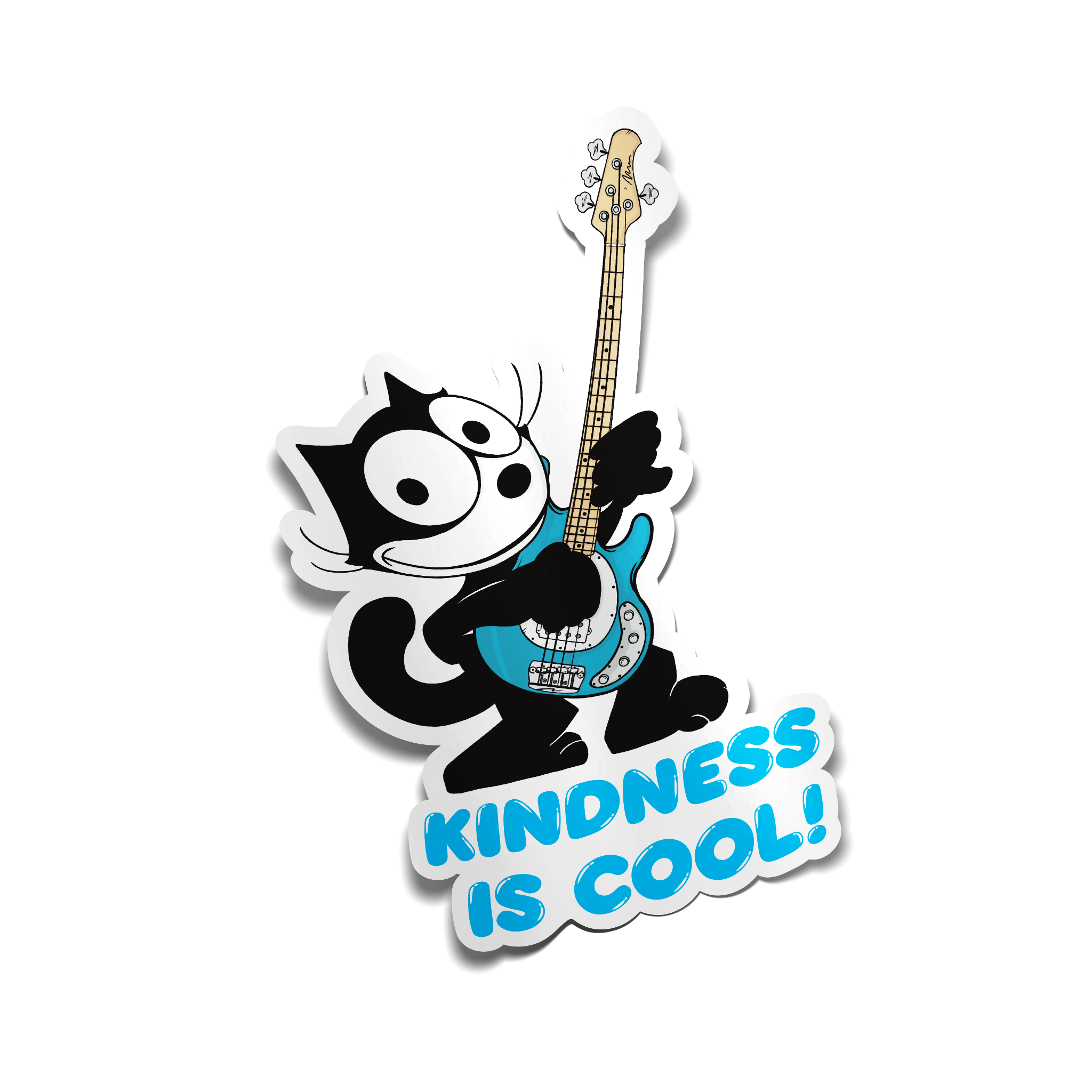 "Kindness is Cool!" Cat Sticker