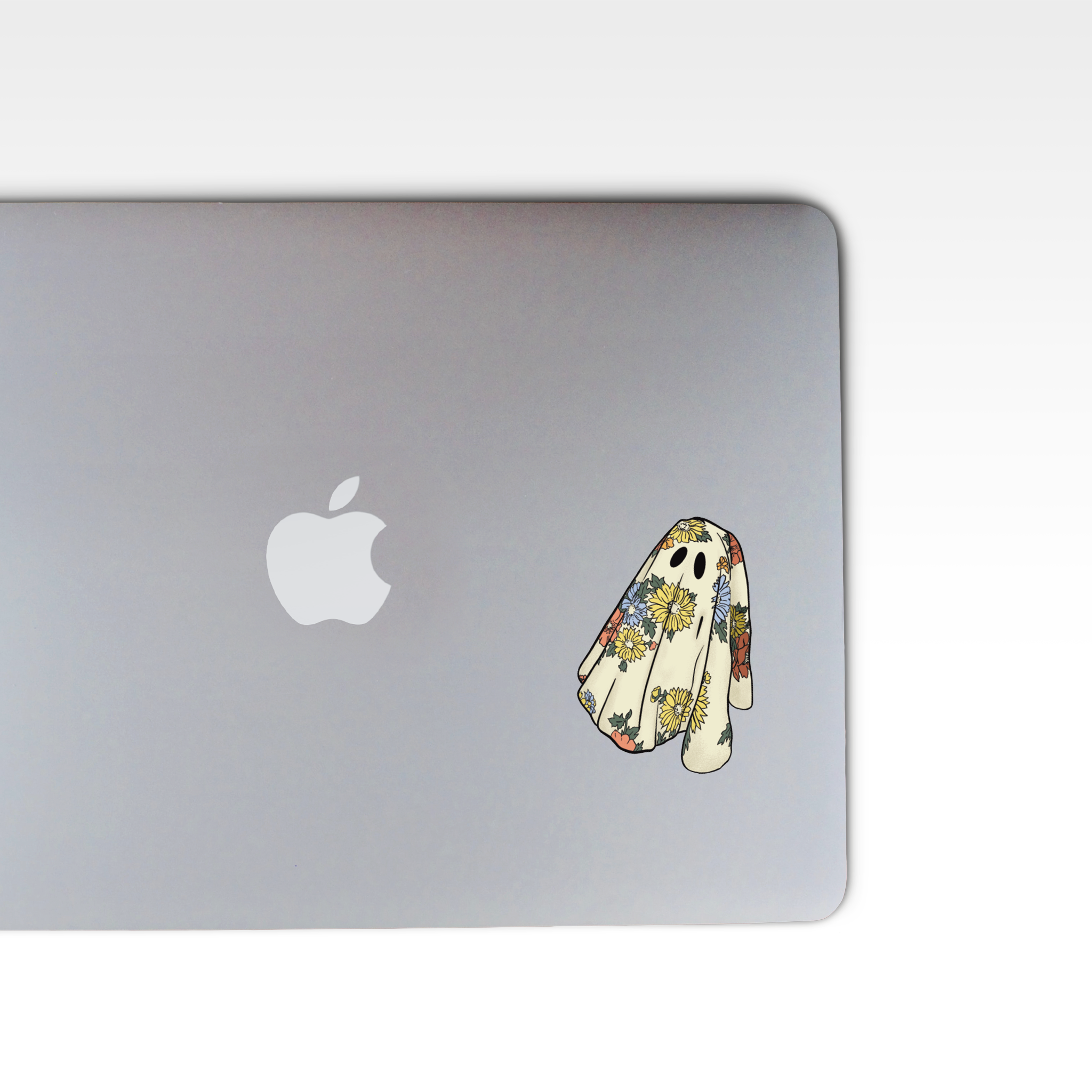 "Floral Sheet Ghost" Sticker