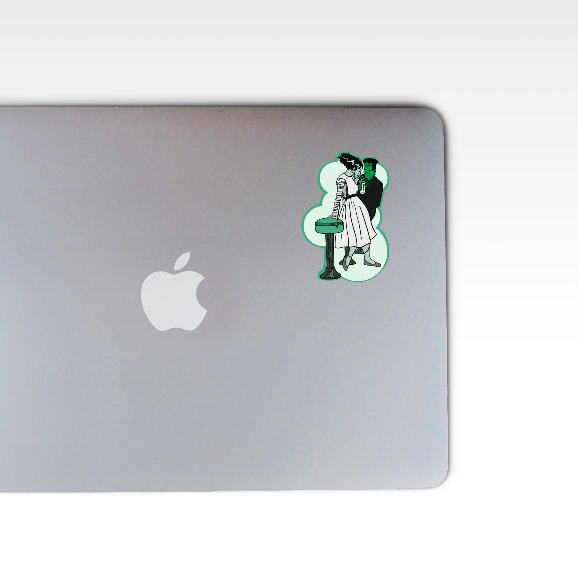 "Soda Shoppe Frankenstein and Bride of Frankenstein" Sticker