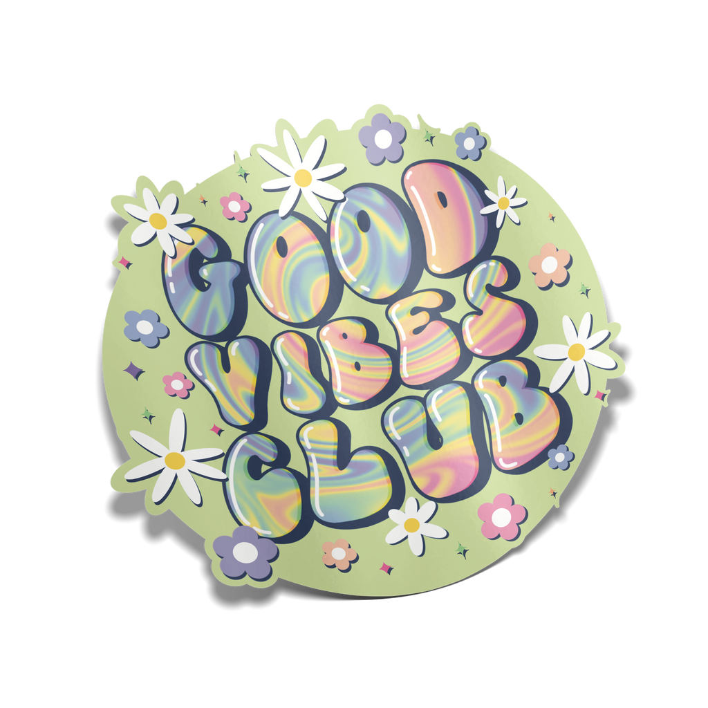 "Good Vibes Club" Sticker