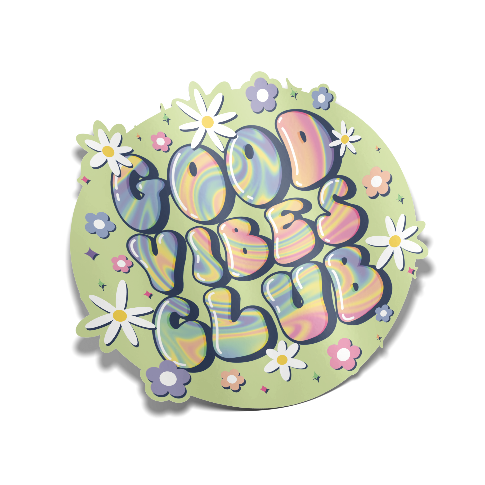 "Good Vibes Club" Sticker