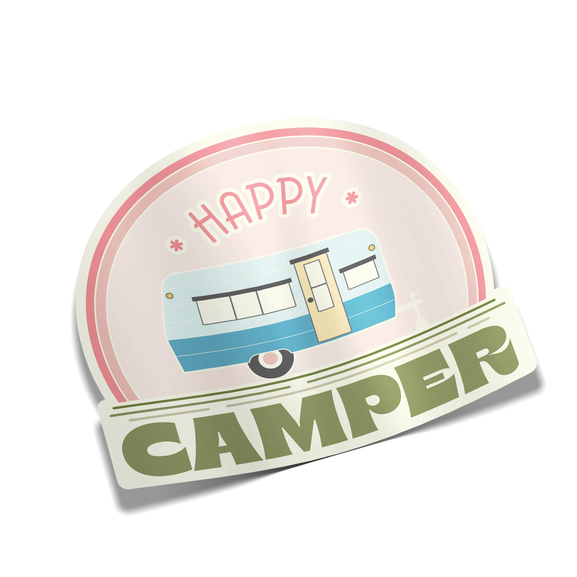 "Happy Camper" Sticker