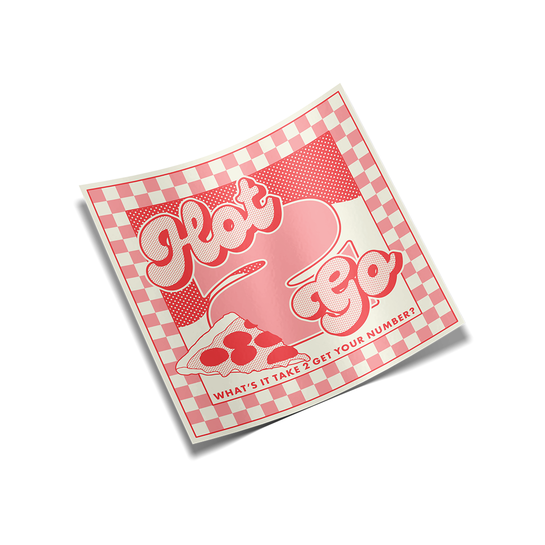 "Hot 2 Go" Sticker