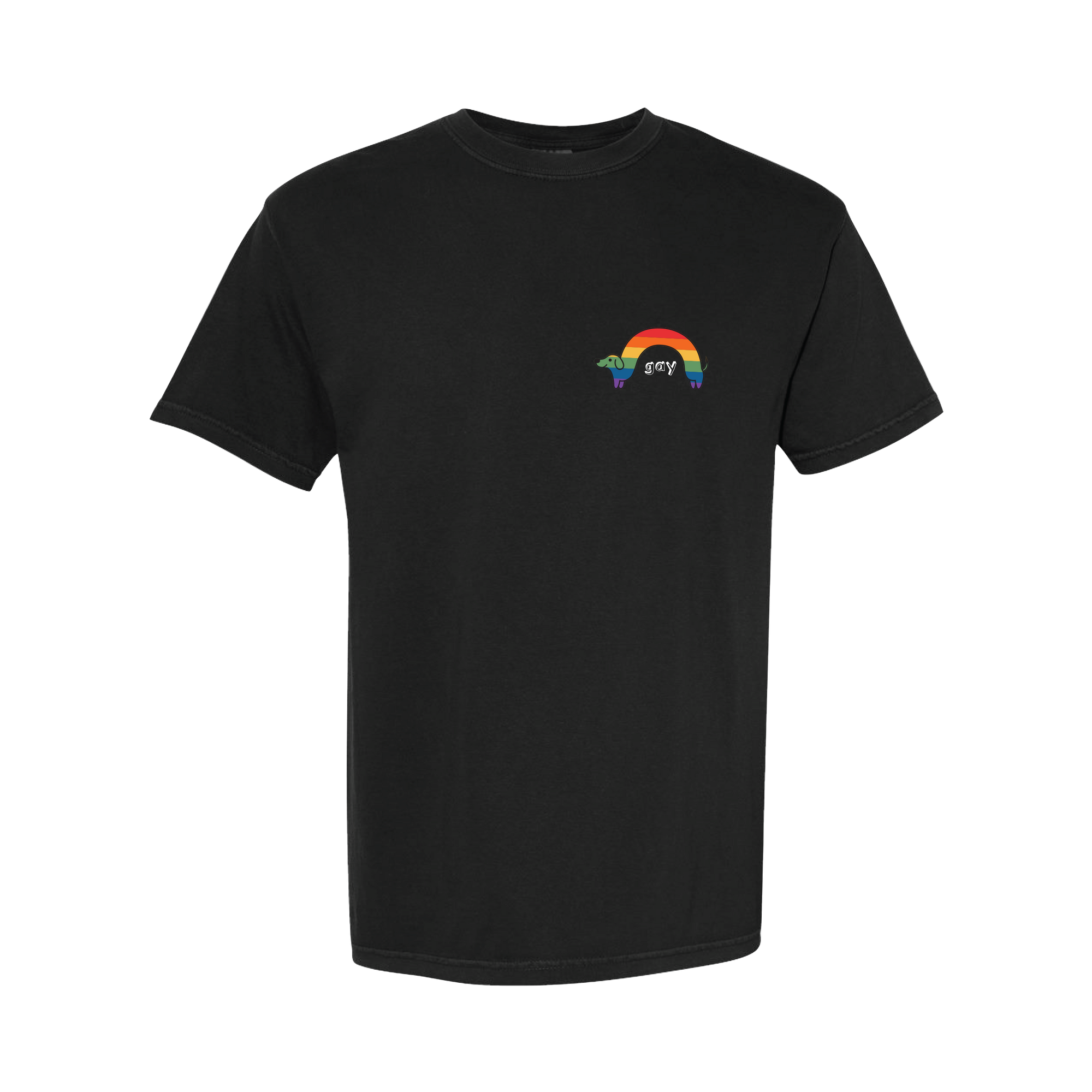 "Gay" Rainbow Wiener Dog T-Shirt
