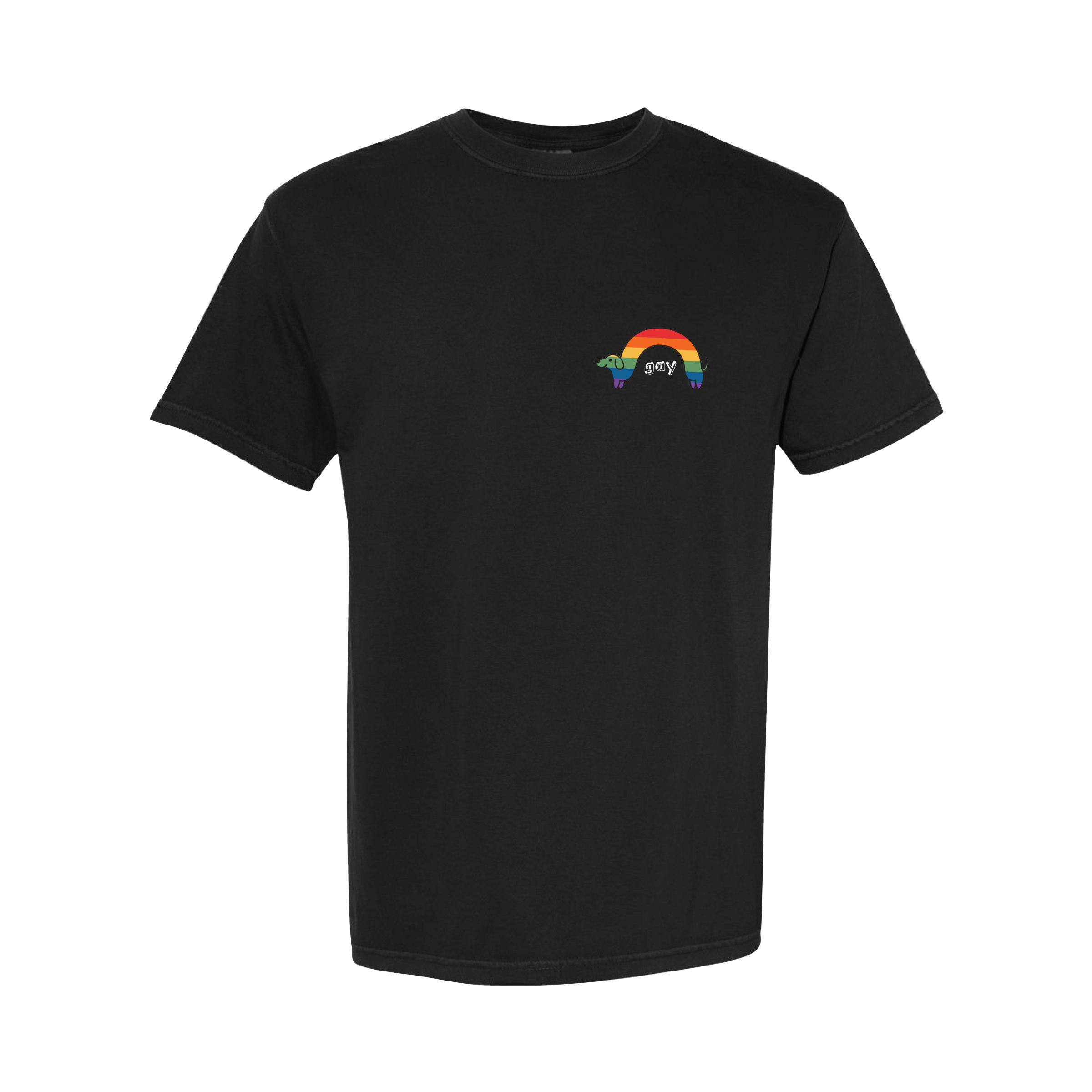"Gay" Rainbow Wiener Dog T-Shirt