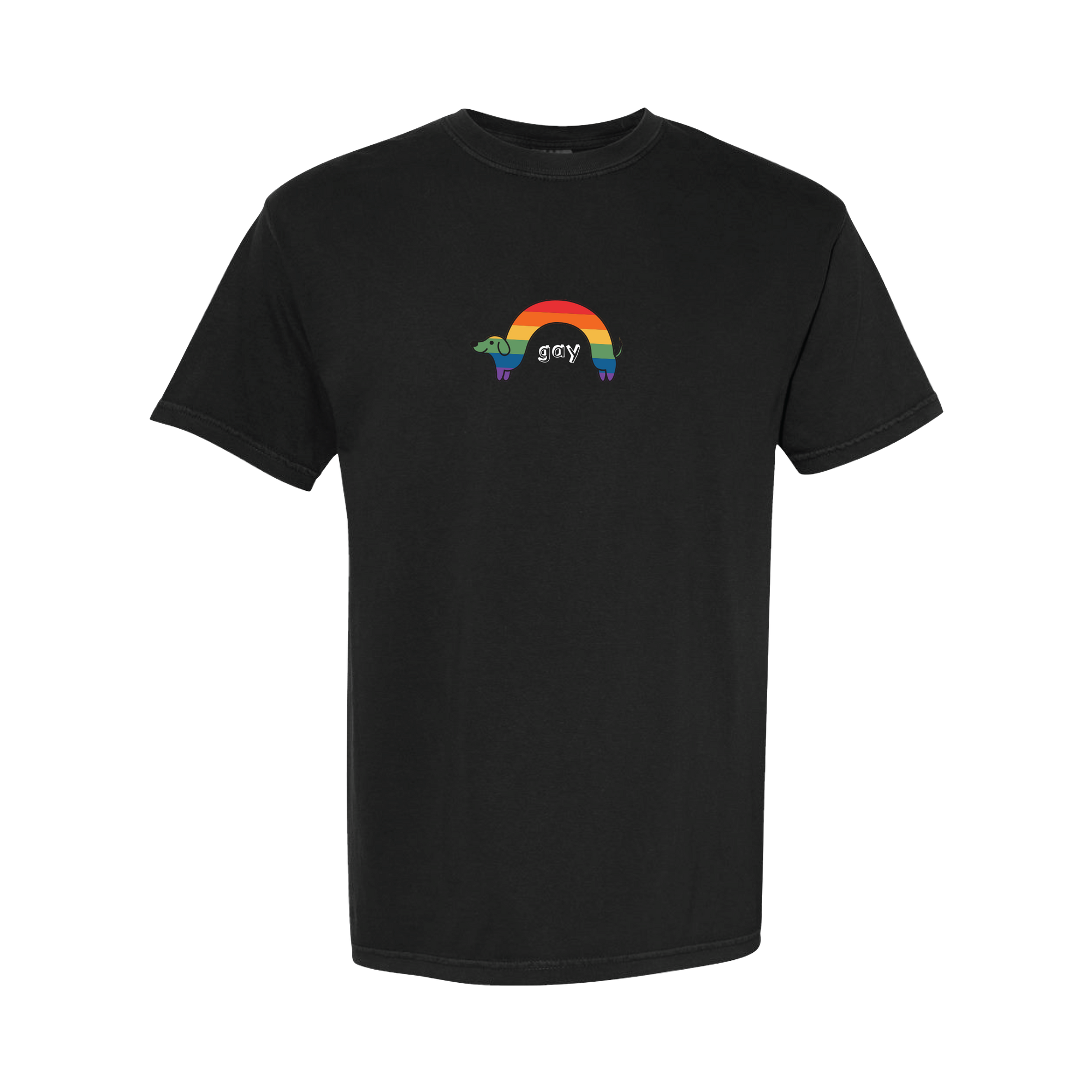 "Gay" Rainbow Wiener Dog T-Shirt