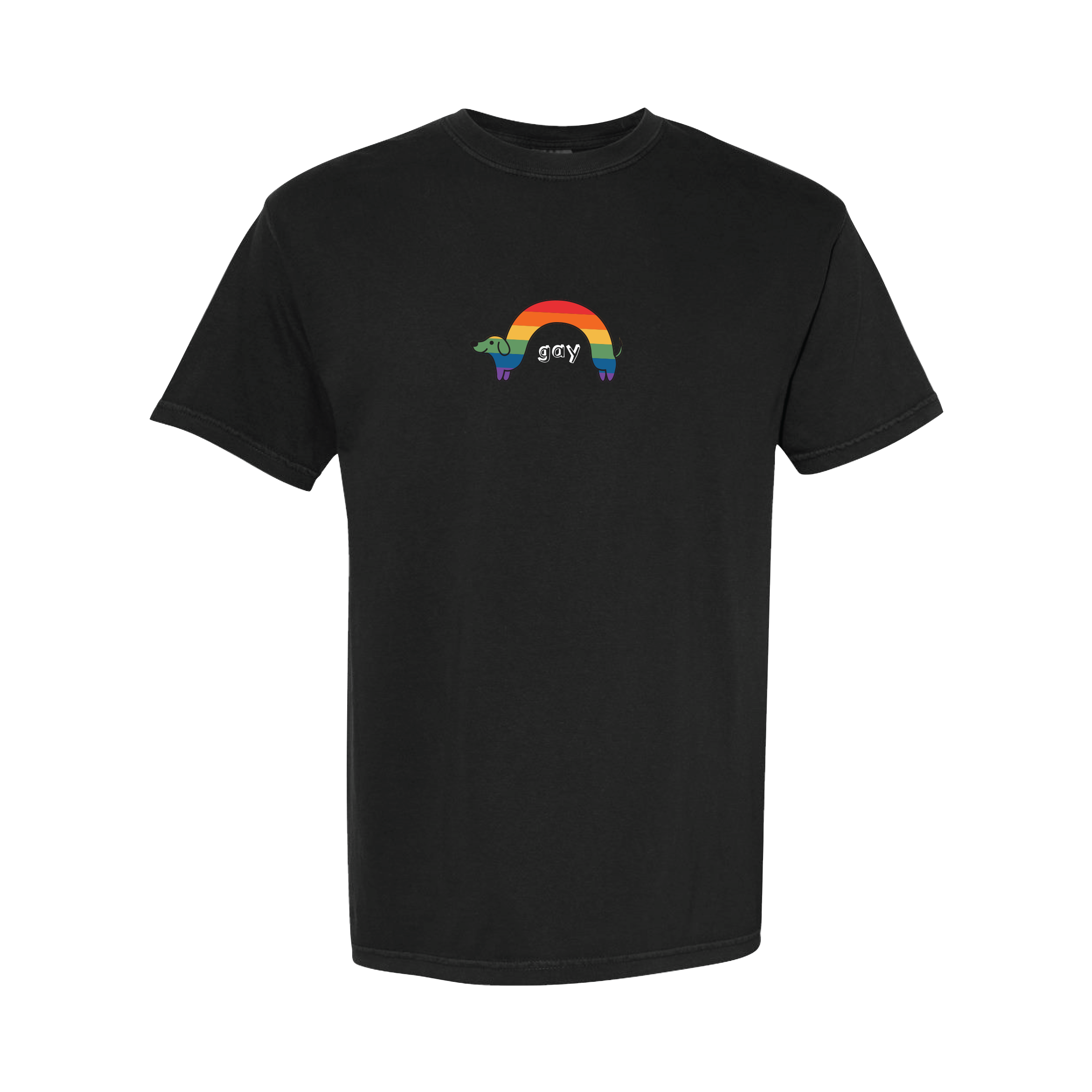 "Gay" Rainbow Wiener Dog T-Shirt