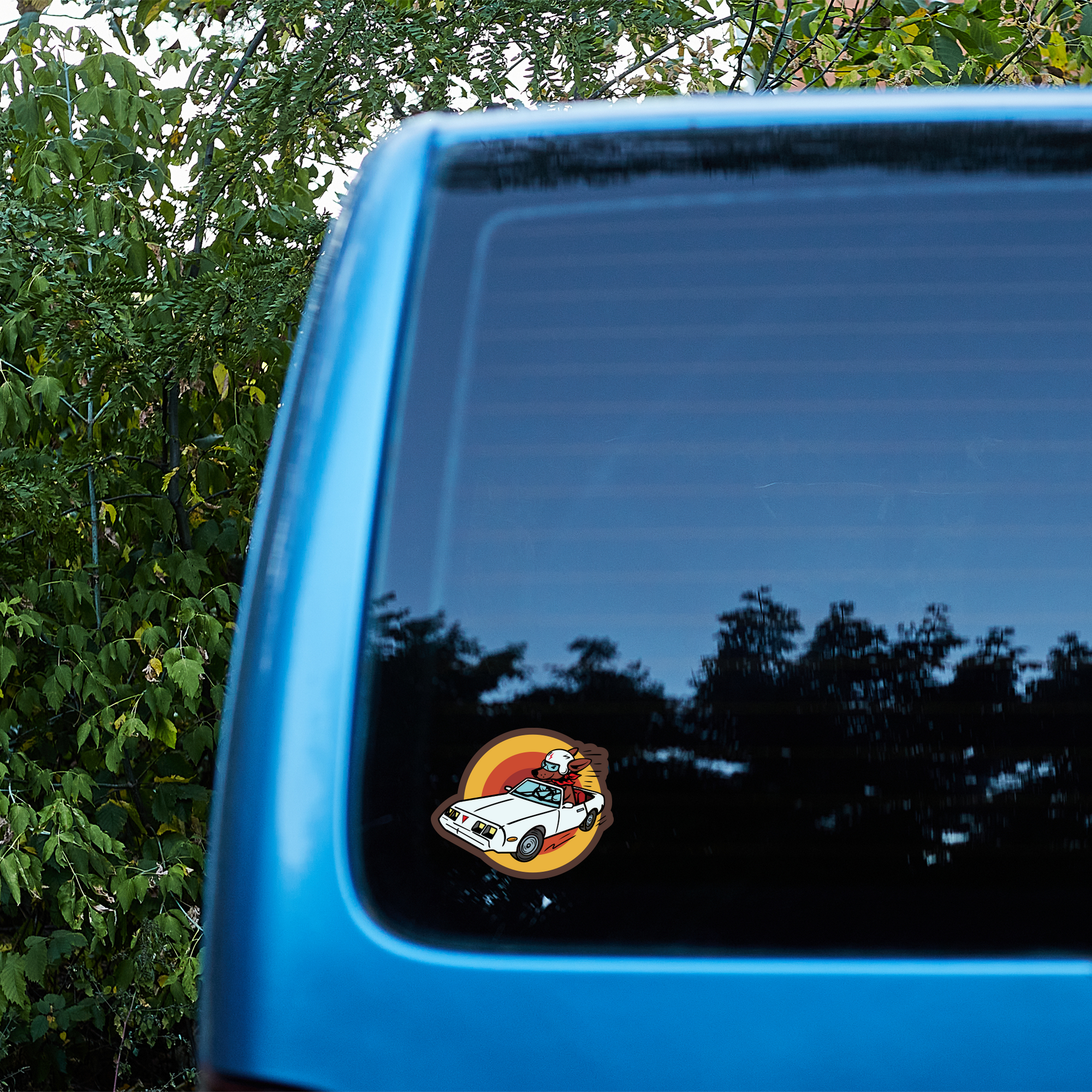Wiener Dog Driver Sticker