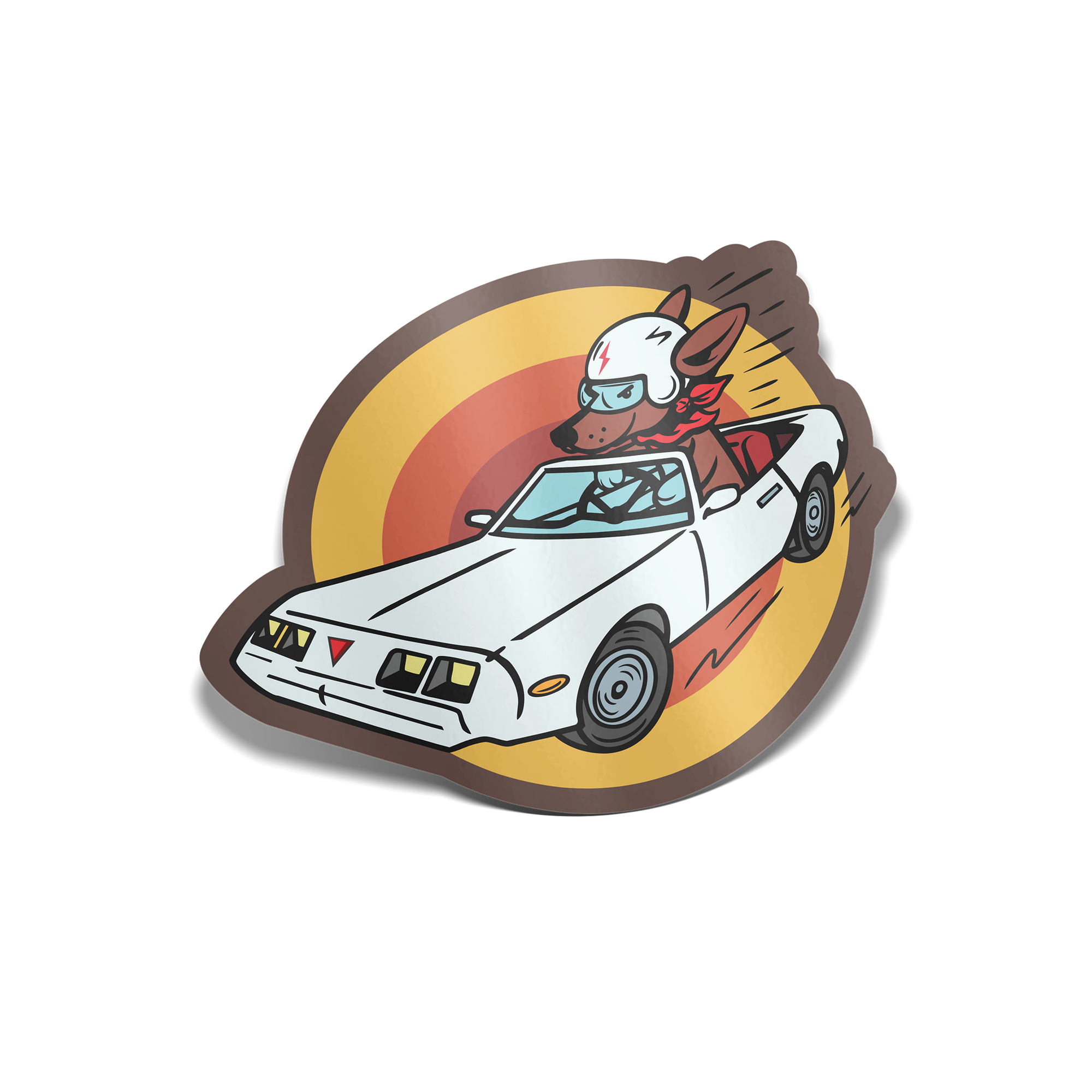 Wiener Dog Driver Sticker