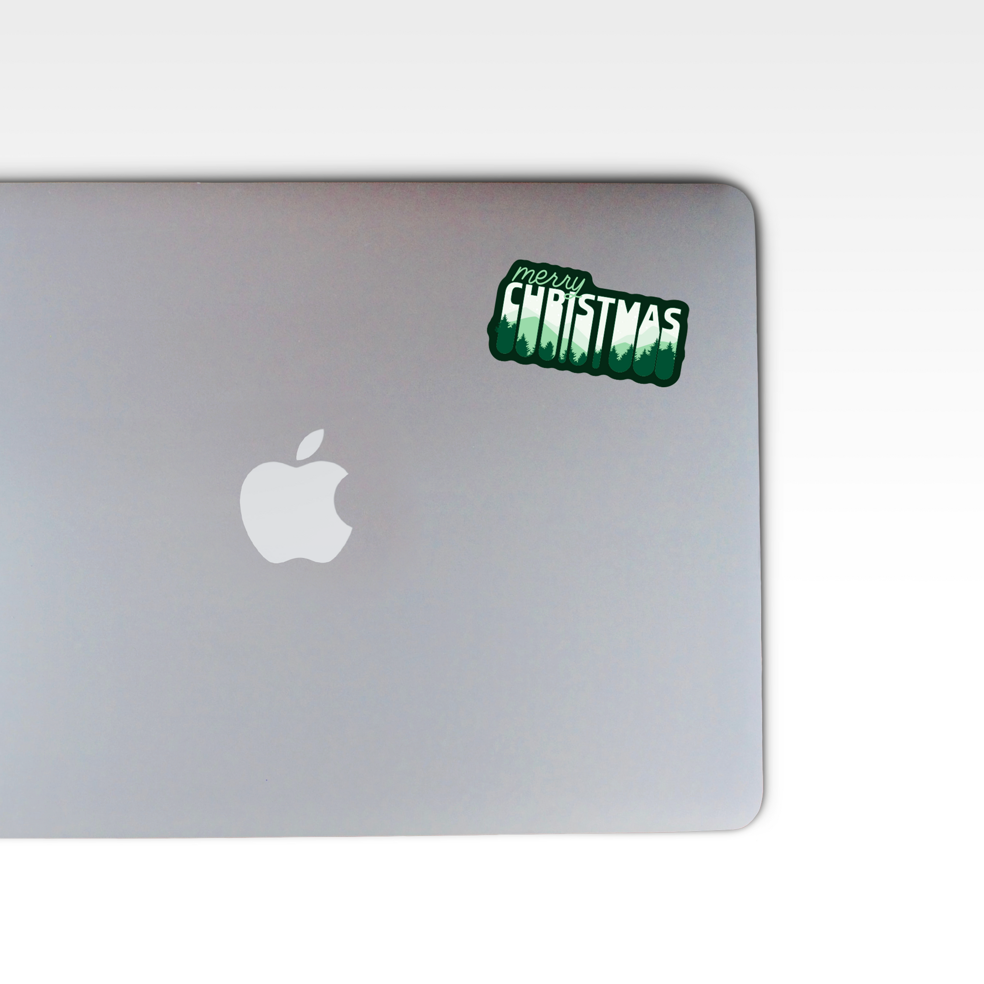 "Merry Christmas" Forest Sticker