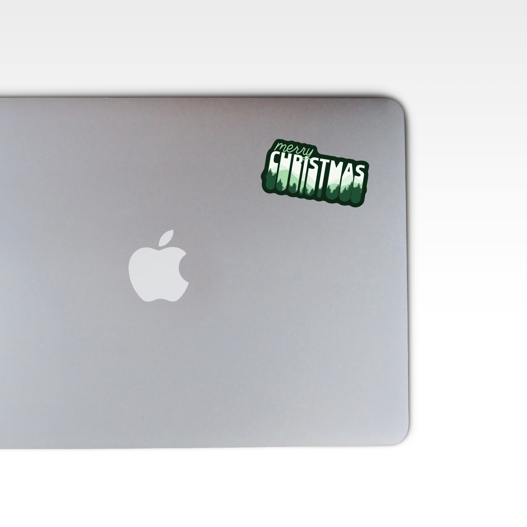 "Merry Christmas" Forest Sticker