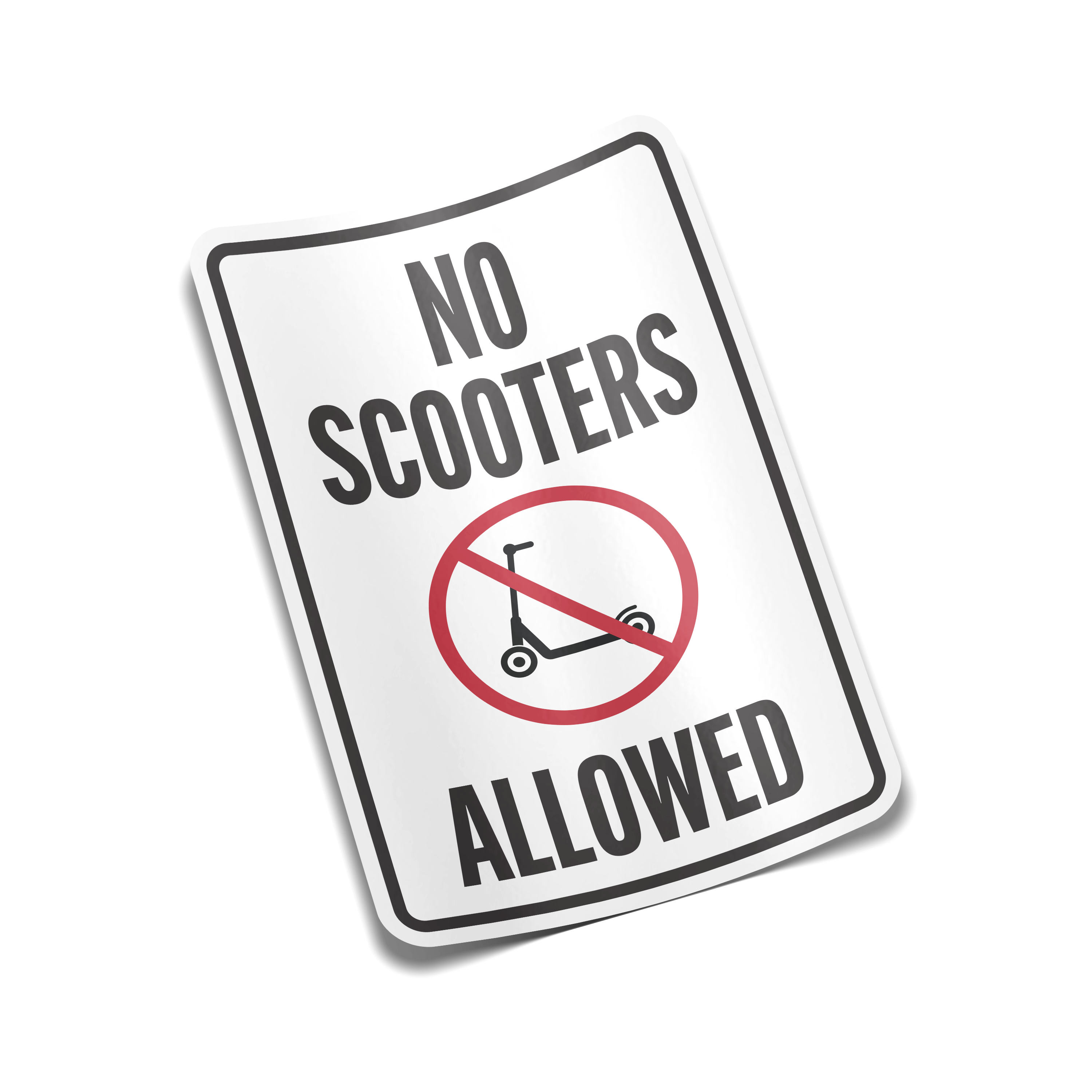 "No Scooters Allowed" Sticker