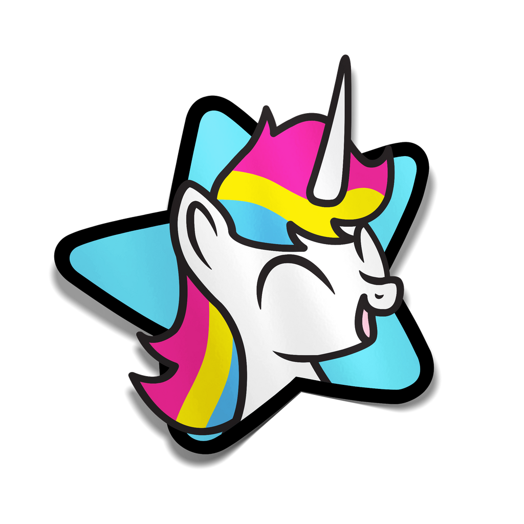 "Pansexual Pride Unicorn" Sticker