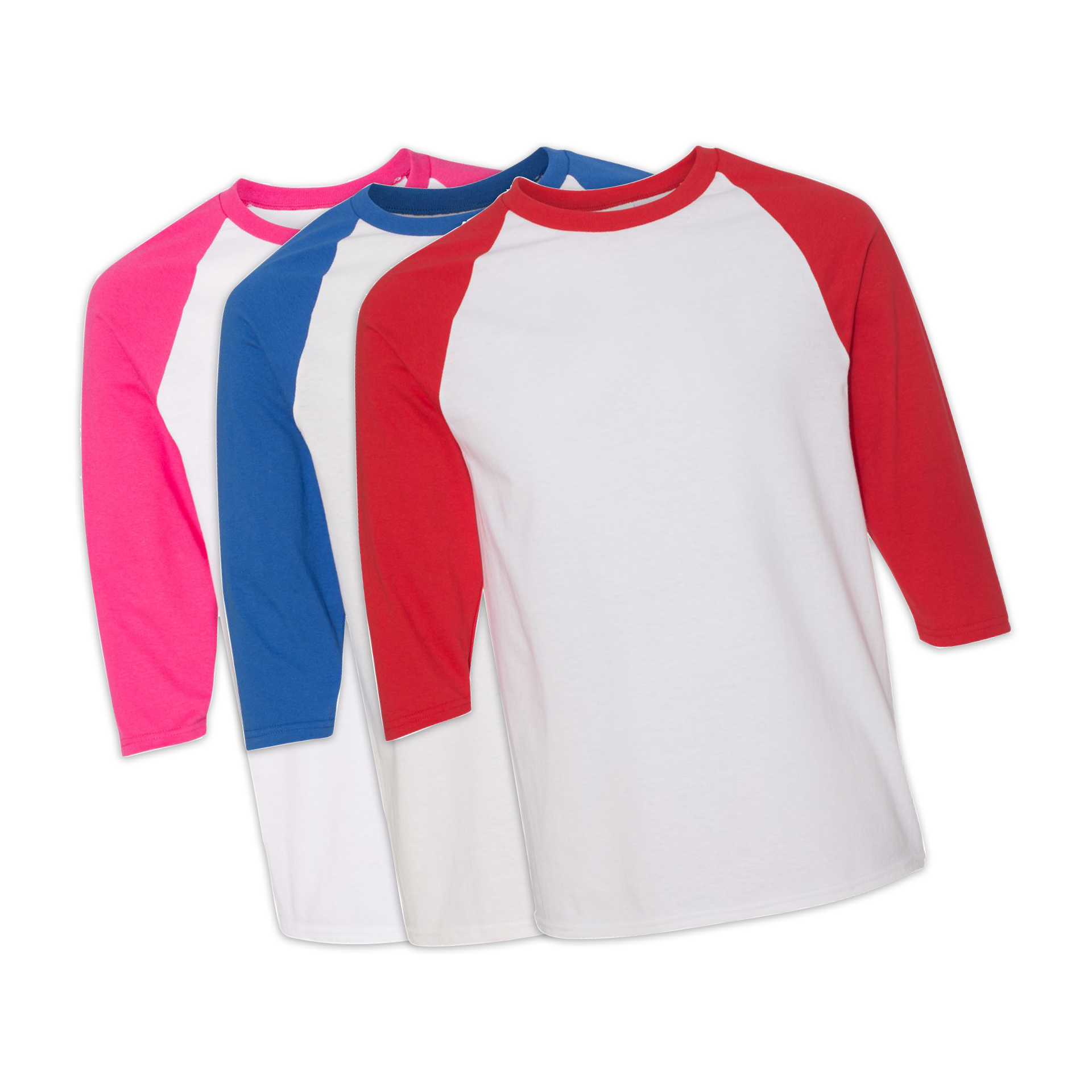 Custom Gildan - Heavy Cotton™ Raglan Three-Quarter Sleeve T-Shirt