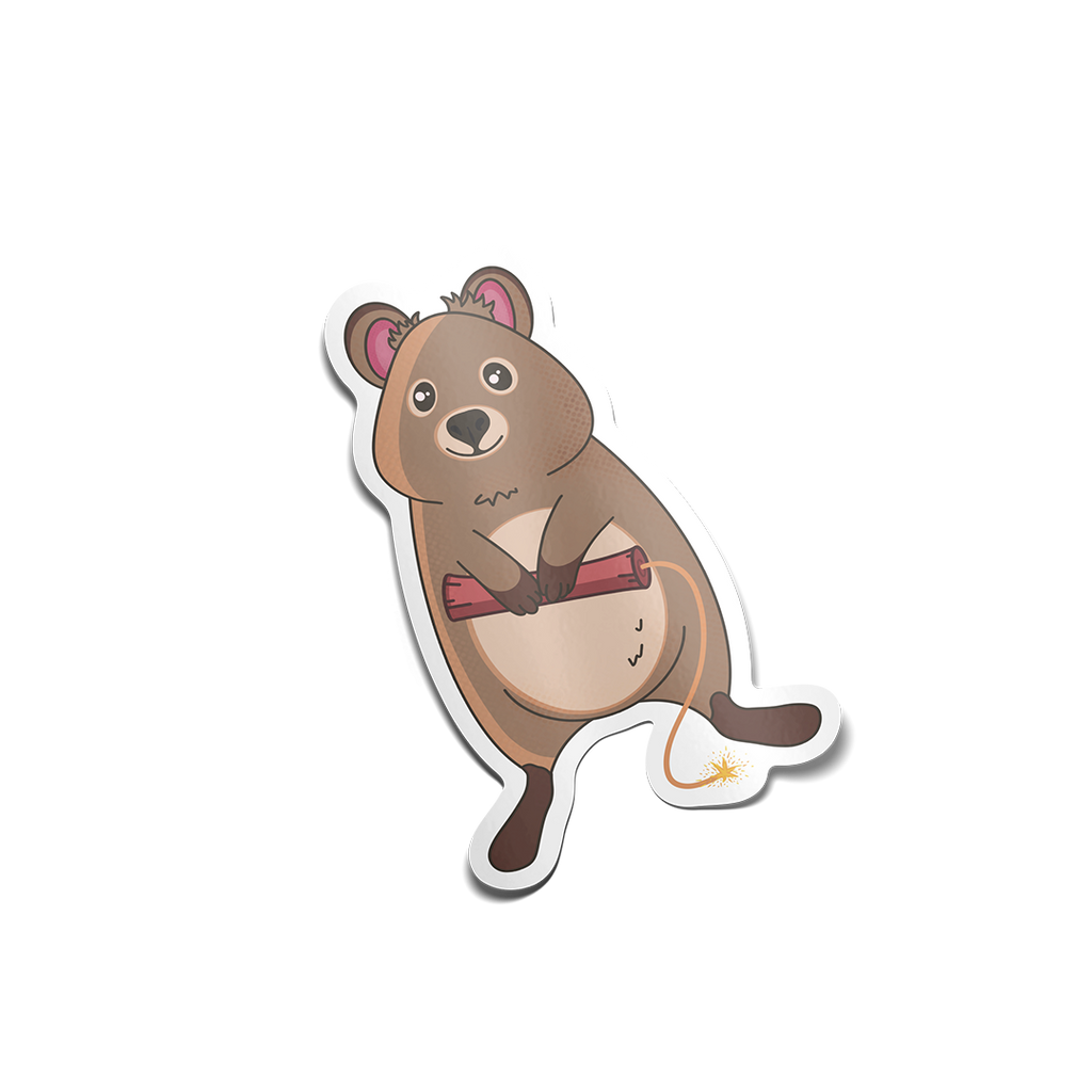 "Quokka with Dynamite" Sticker
