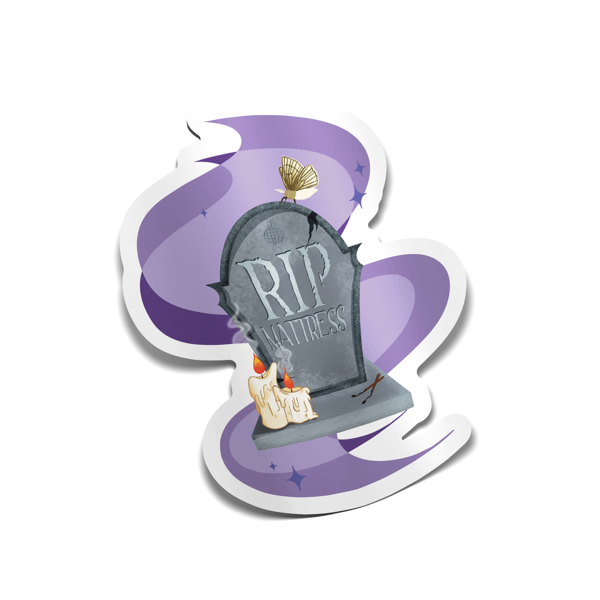 "R.I.P. Mattress" Sticker